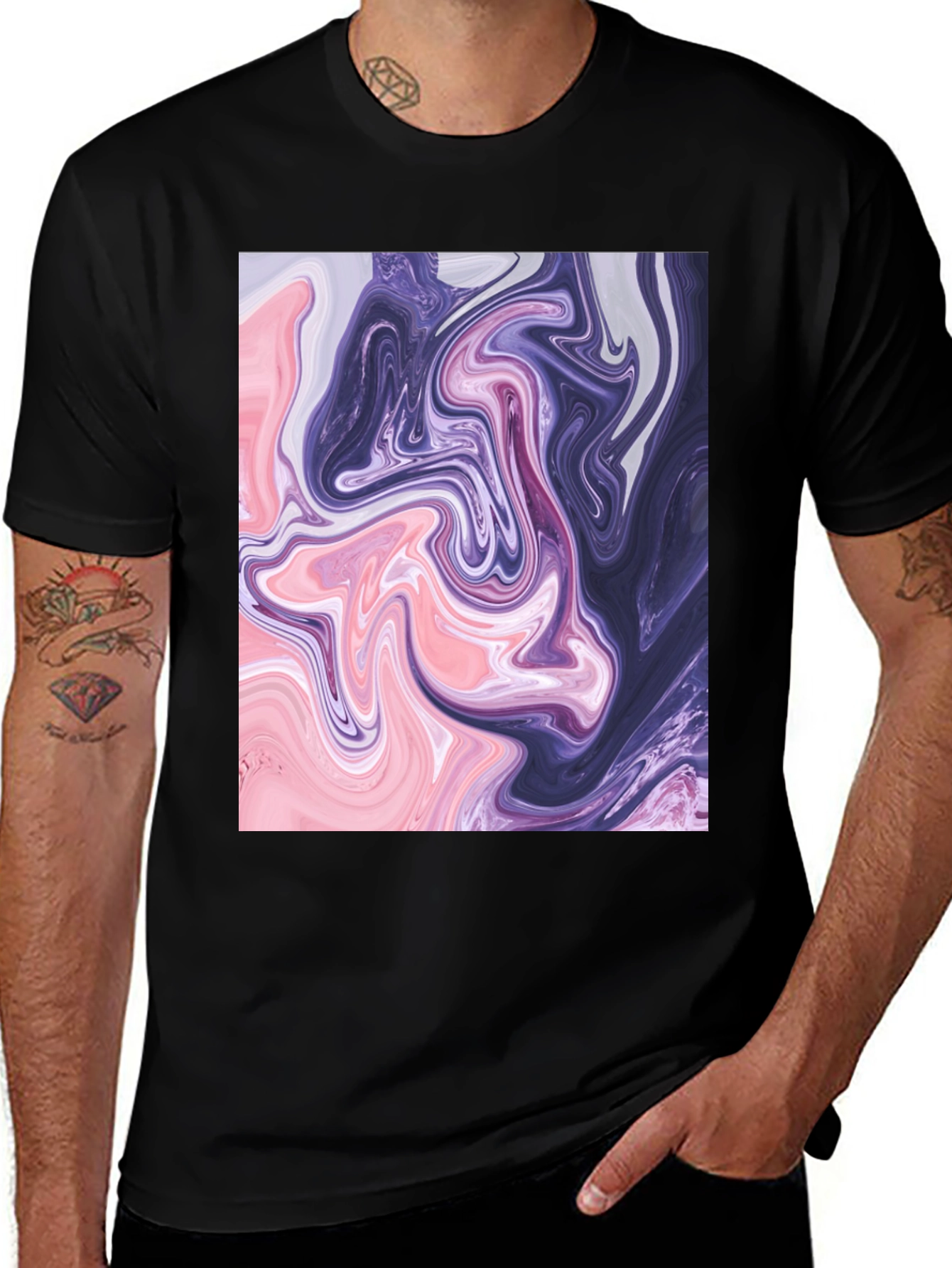 Swirl Graphic Tee - Abstract Art T-Shirt