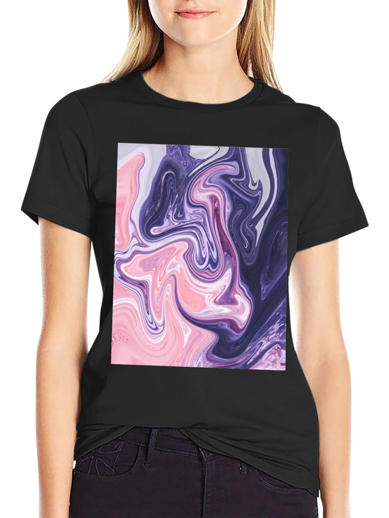 Swirl Graphic Tee - Abstract Art T-Shirt