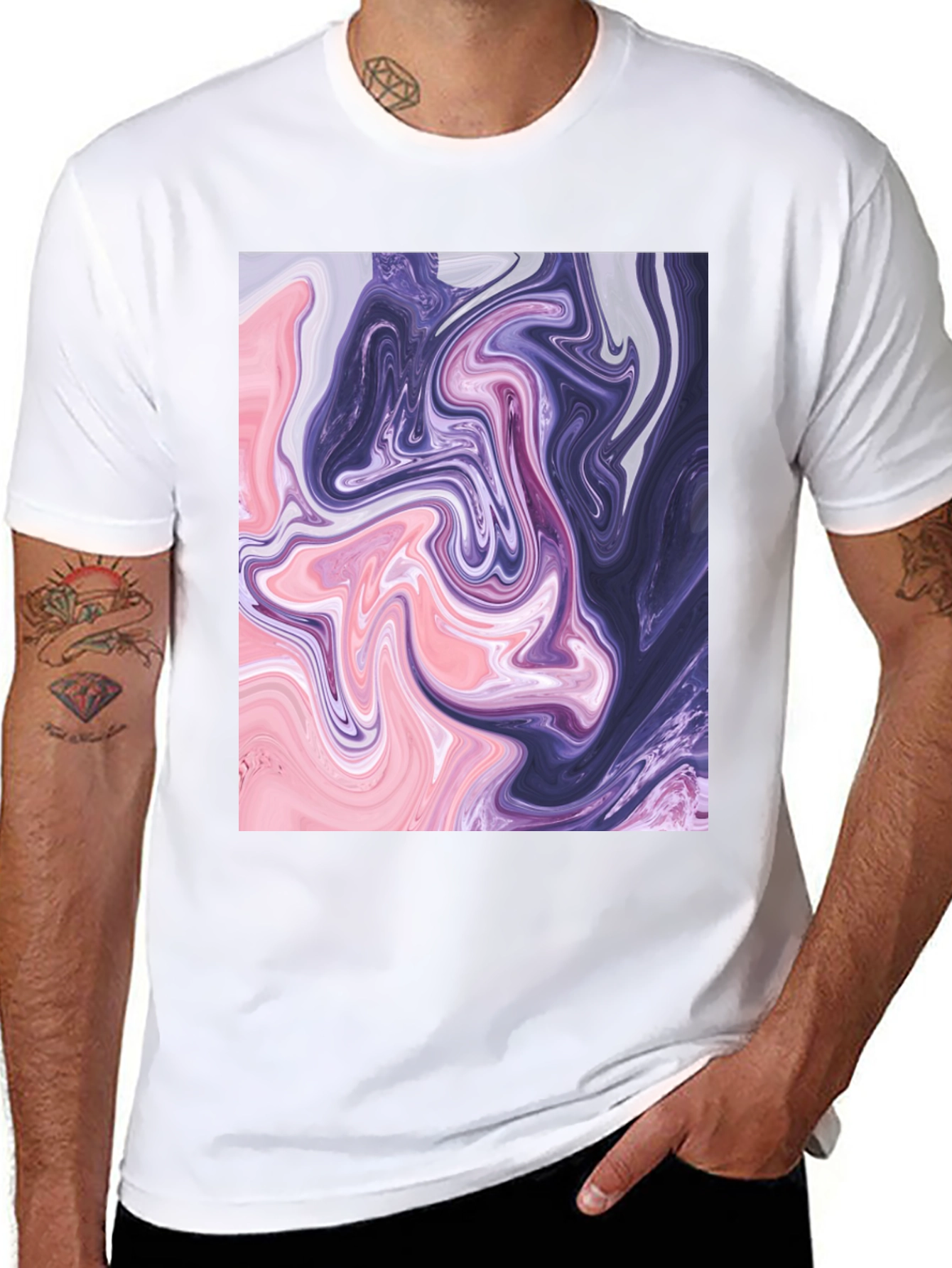 Swirl Graphic Tee - Abstract Art T-Shirt