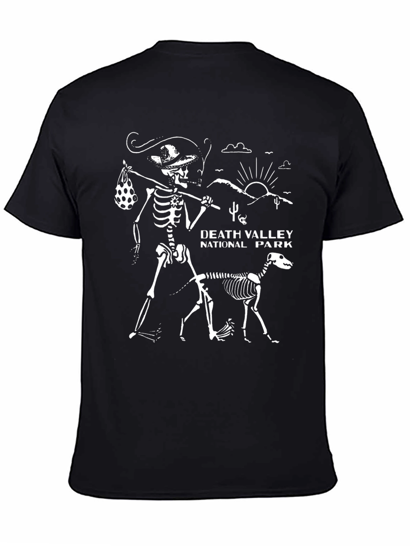 Death Valley National Park Skeleton Dog Graphic Tee