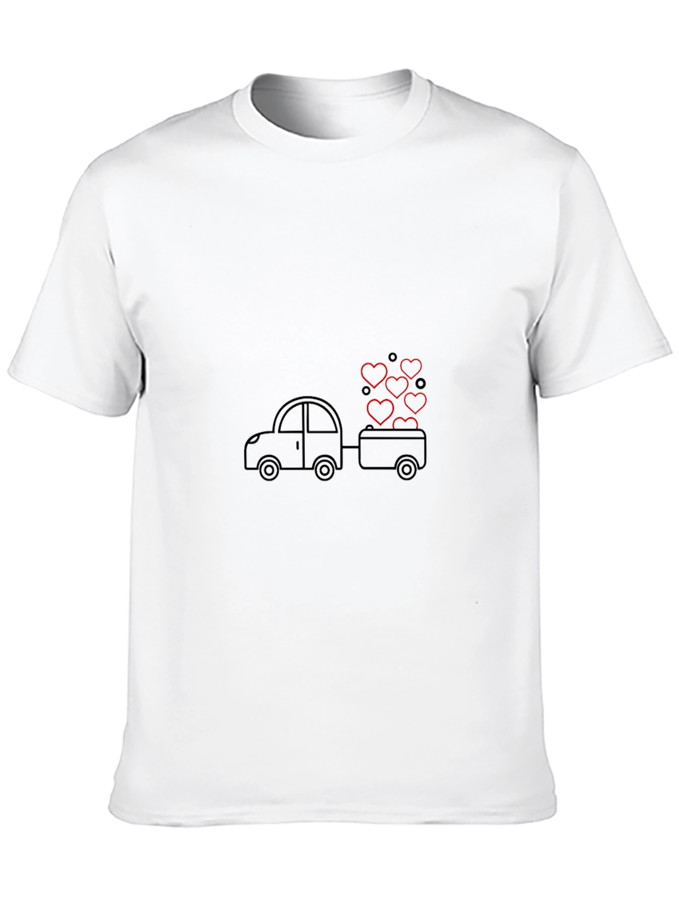 Heart Hauler Black T-Shirt - Love on Wheels!