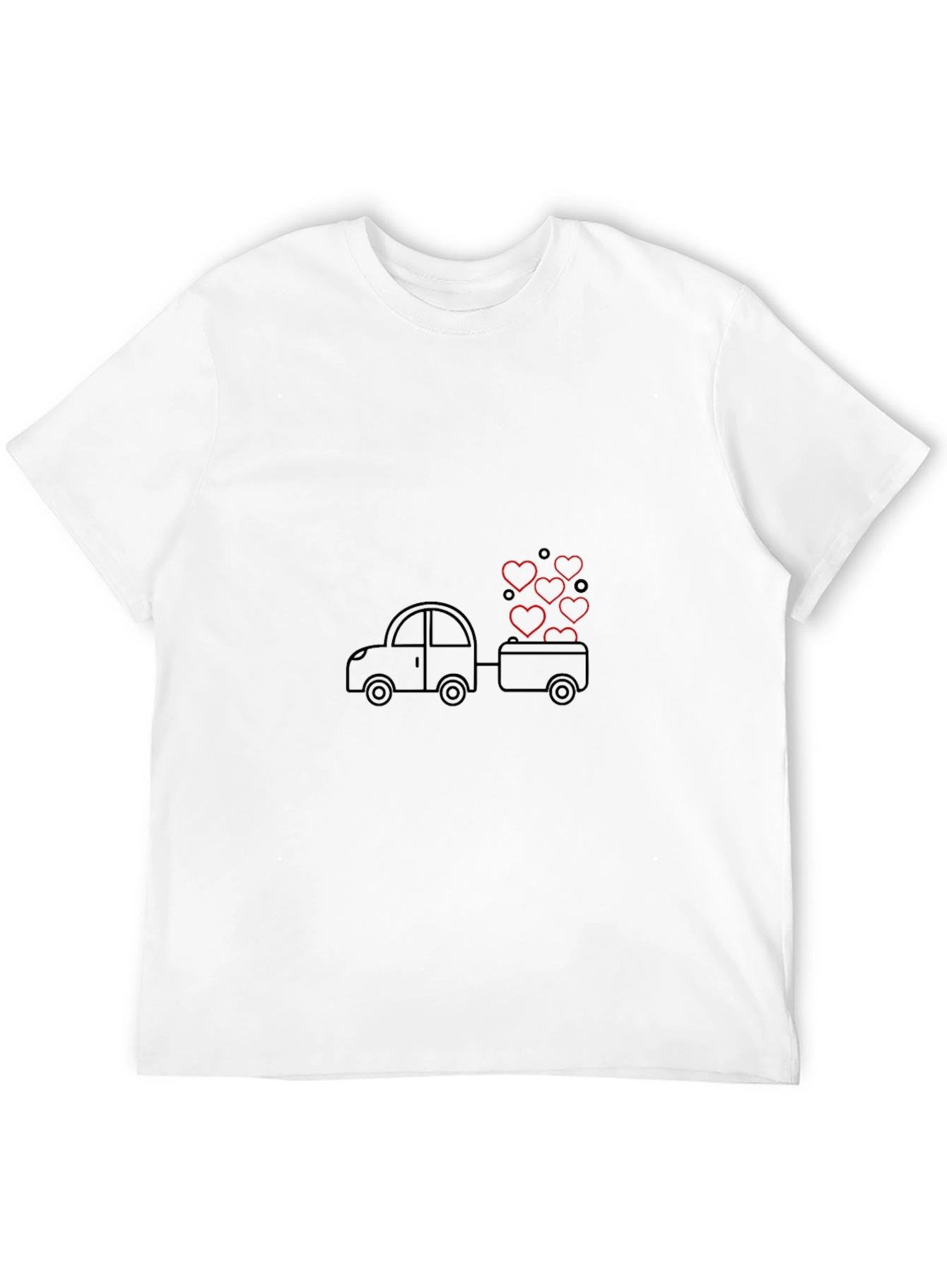 Heart Hauler Black T-Shirt - Love on Wheels!