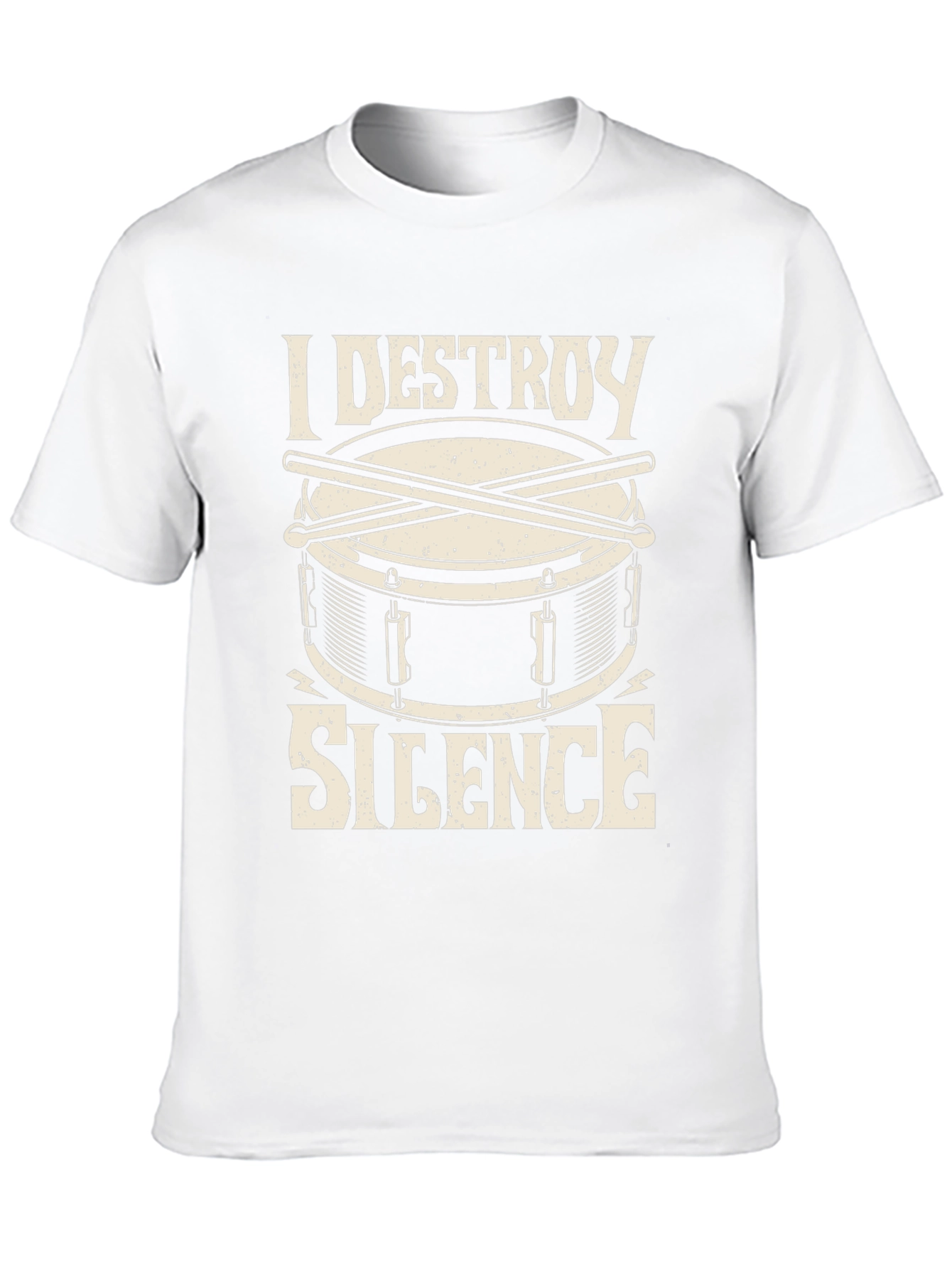 I Destroy Silence Drummer T-Shirt - Black