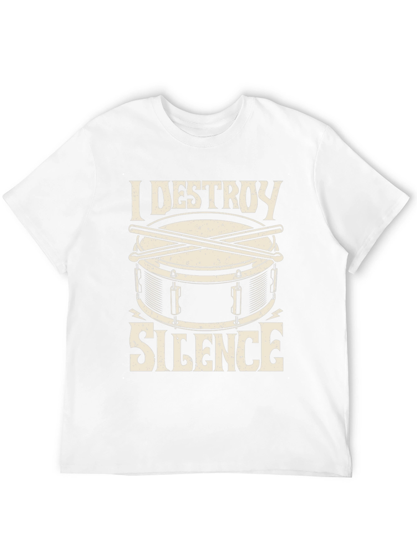 I Destroy Silence Drummer T-Shirt - Black