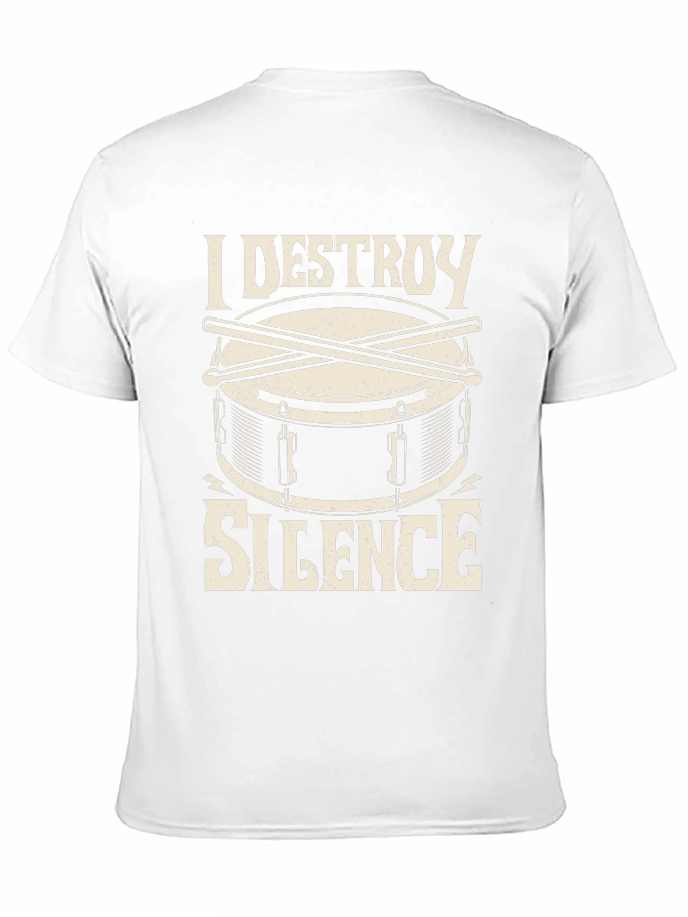 I Destroy Silence Drummer T-Shirt - Black