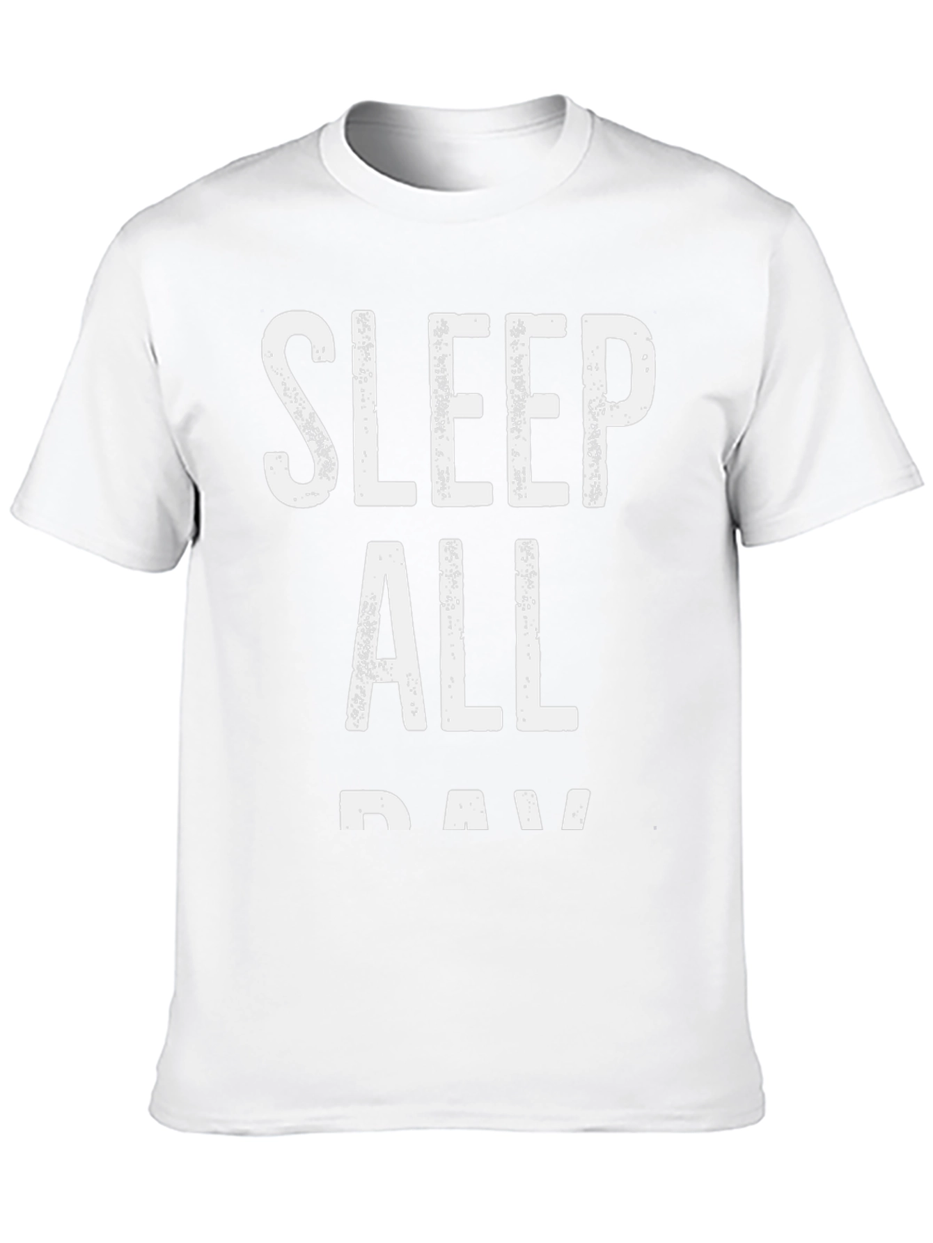 Sleep All Day Graphic Tee - Black Cotton T-Shirt