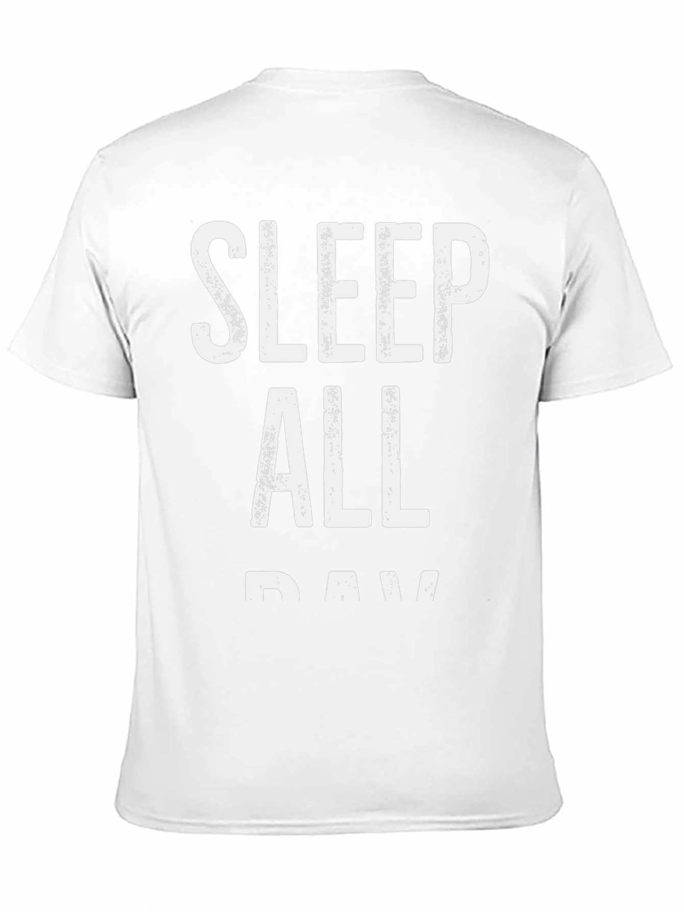 Sleep All Day Graphic Tee - Black Cotton T-Shirt