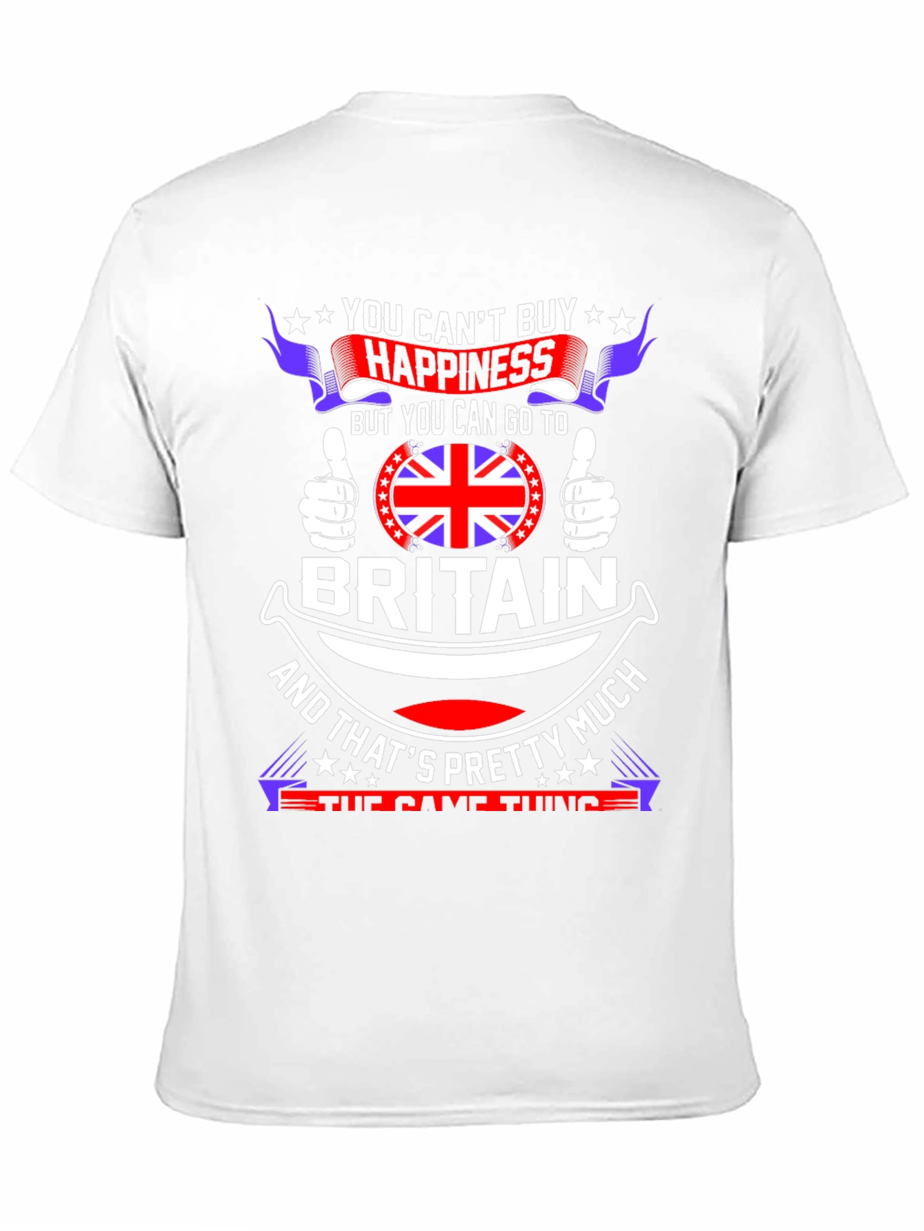 Britain Pride T-Shirt: You Cant Buy Happiness!