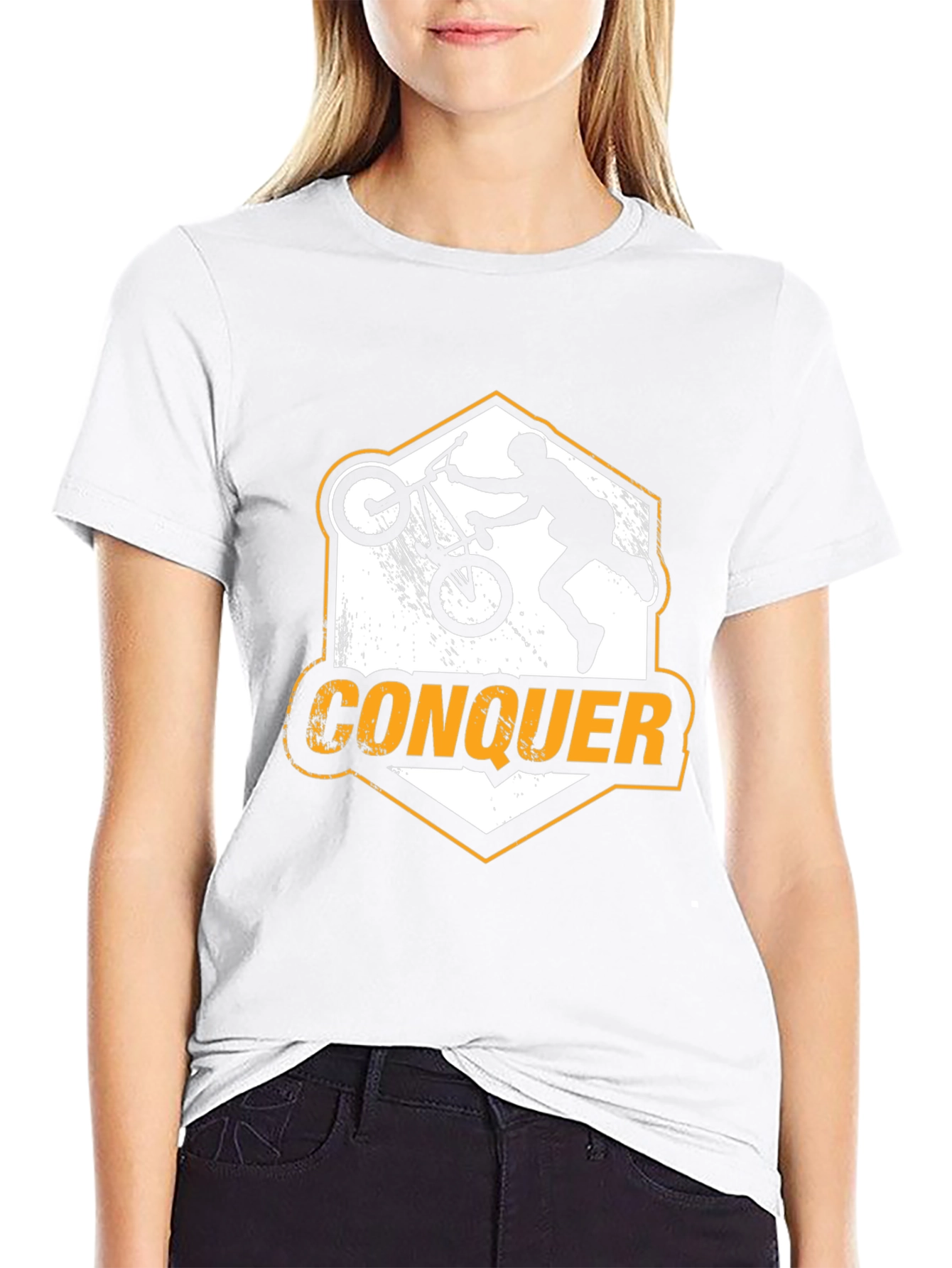 BMX Conquer T-Shirt - Black Graphic Tee