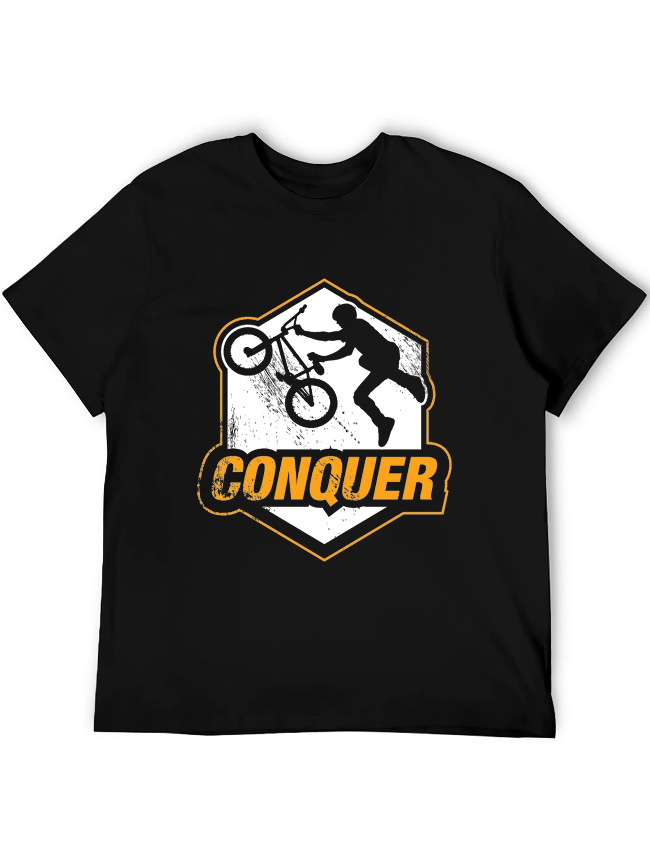 BMX Conquer T-Shirt - Black Graphic Tee
