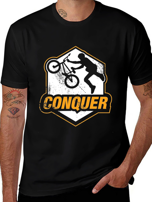 BMX Conquer T-Shirt - Black Graphic Tee