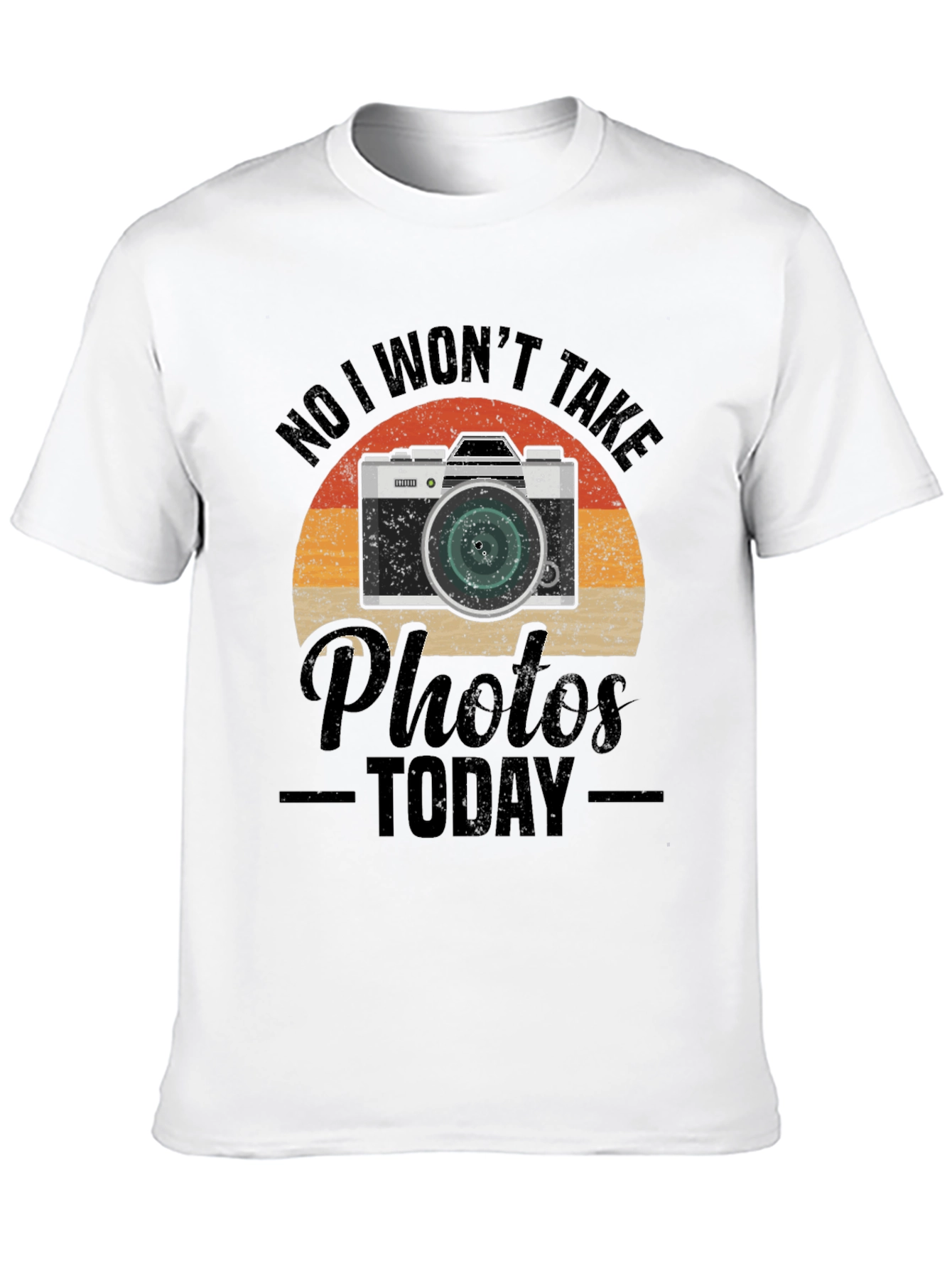 Retro Camera T-Shirt - No Photos Today