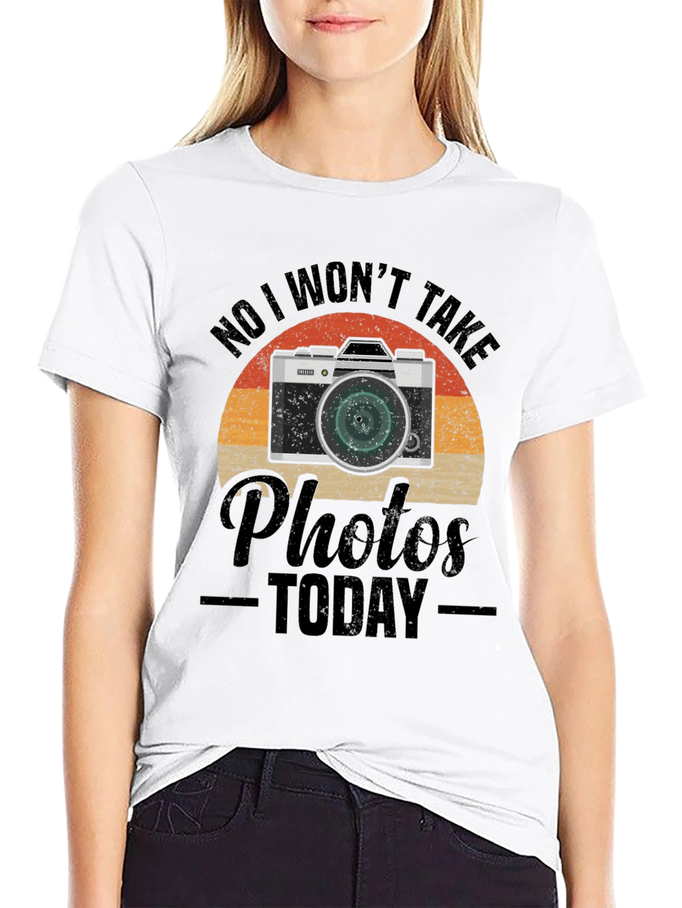 Retro Camera T-Shirt - No Photos Today