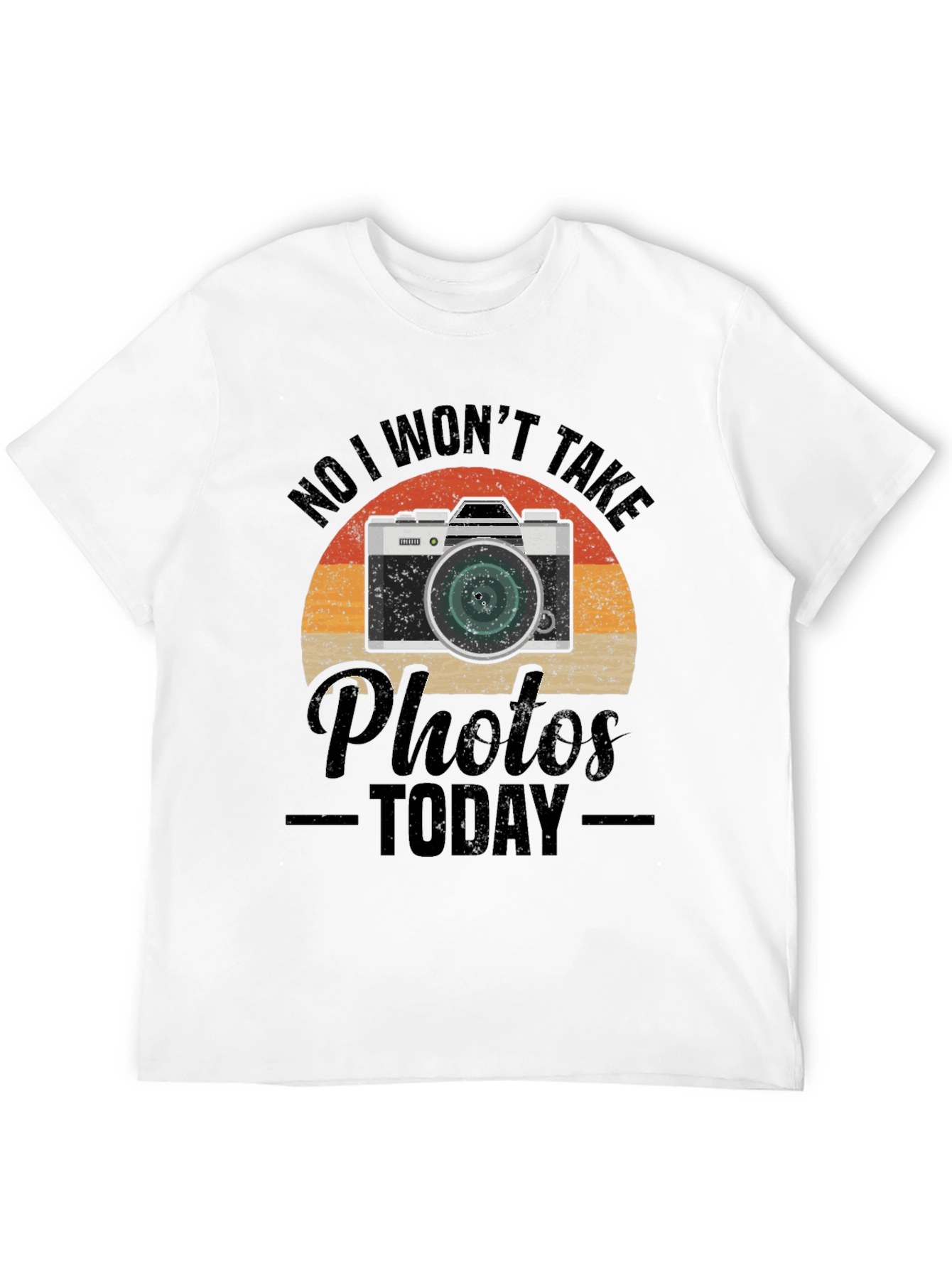 Retro Camera T-Shirt - No Photos Today