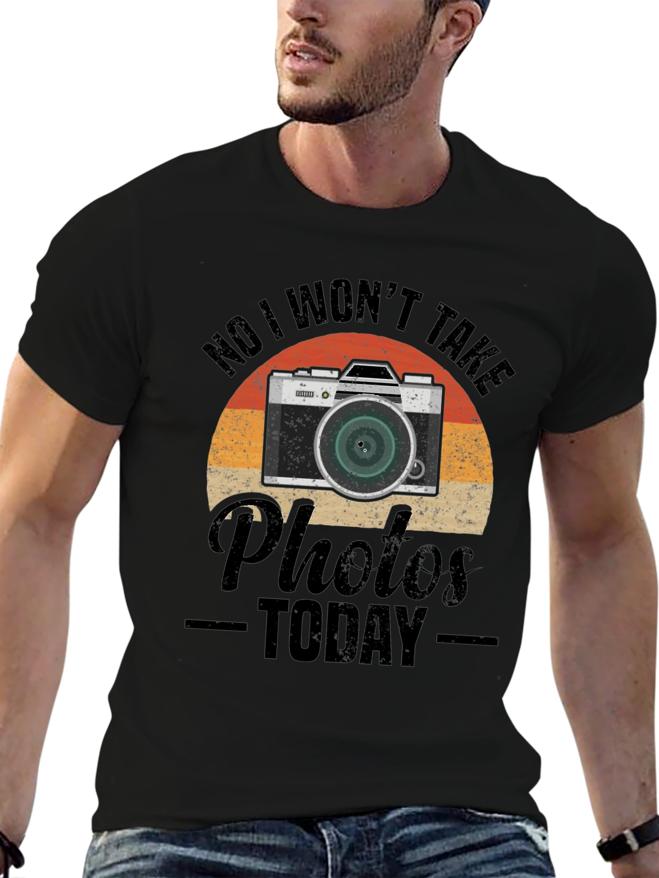 Retro Camera T-Shirt - No Photos Today