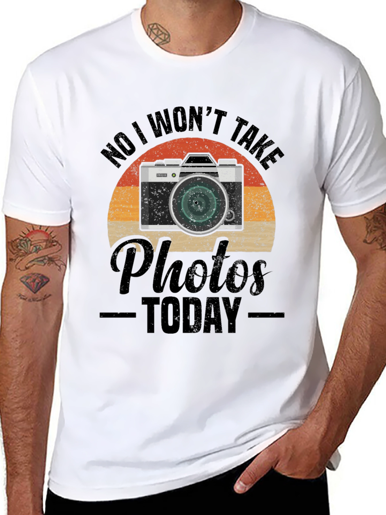 Retro Camera T-Shirt - No Photos Today