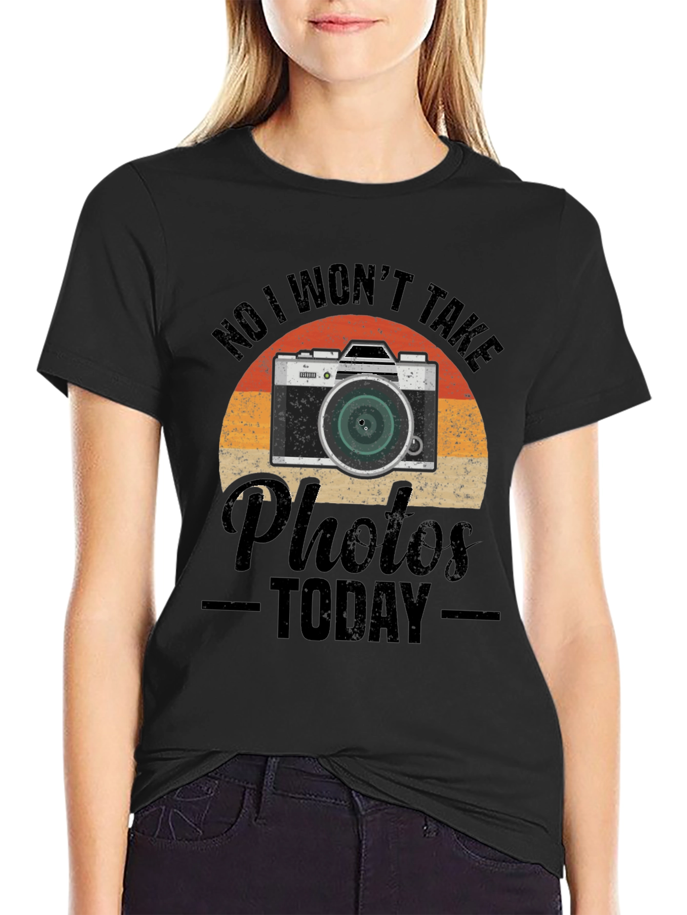 Retro Camera T-Shirt - No Photos Today