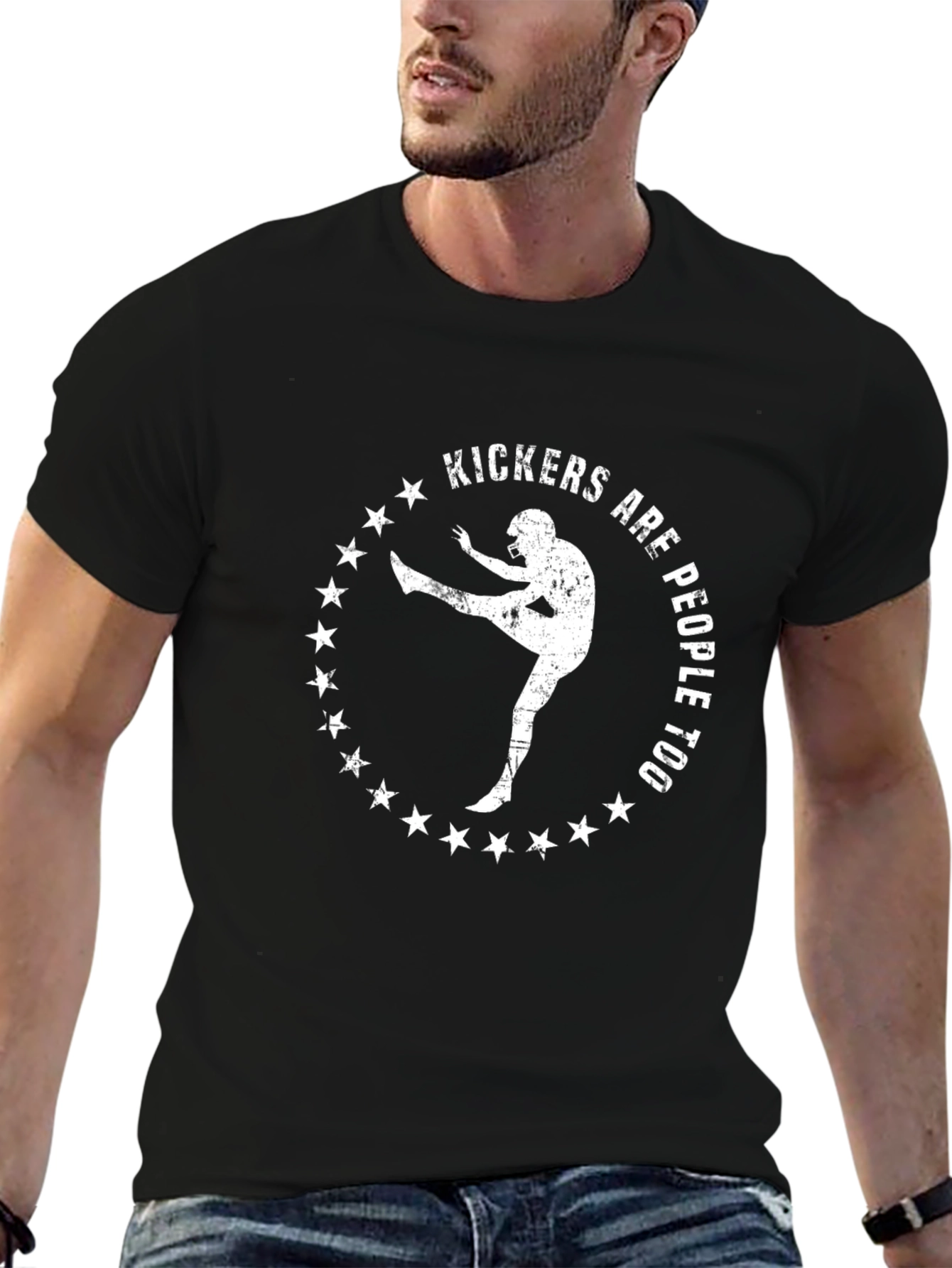 Kickers Are People Too Graphic Tee - Football T-Shirt