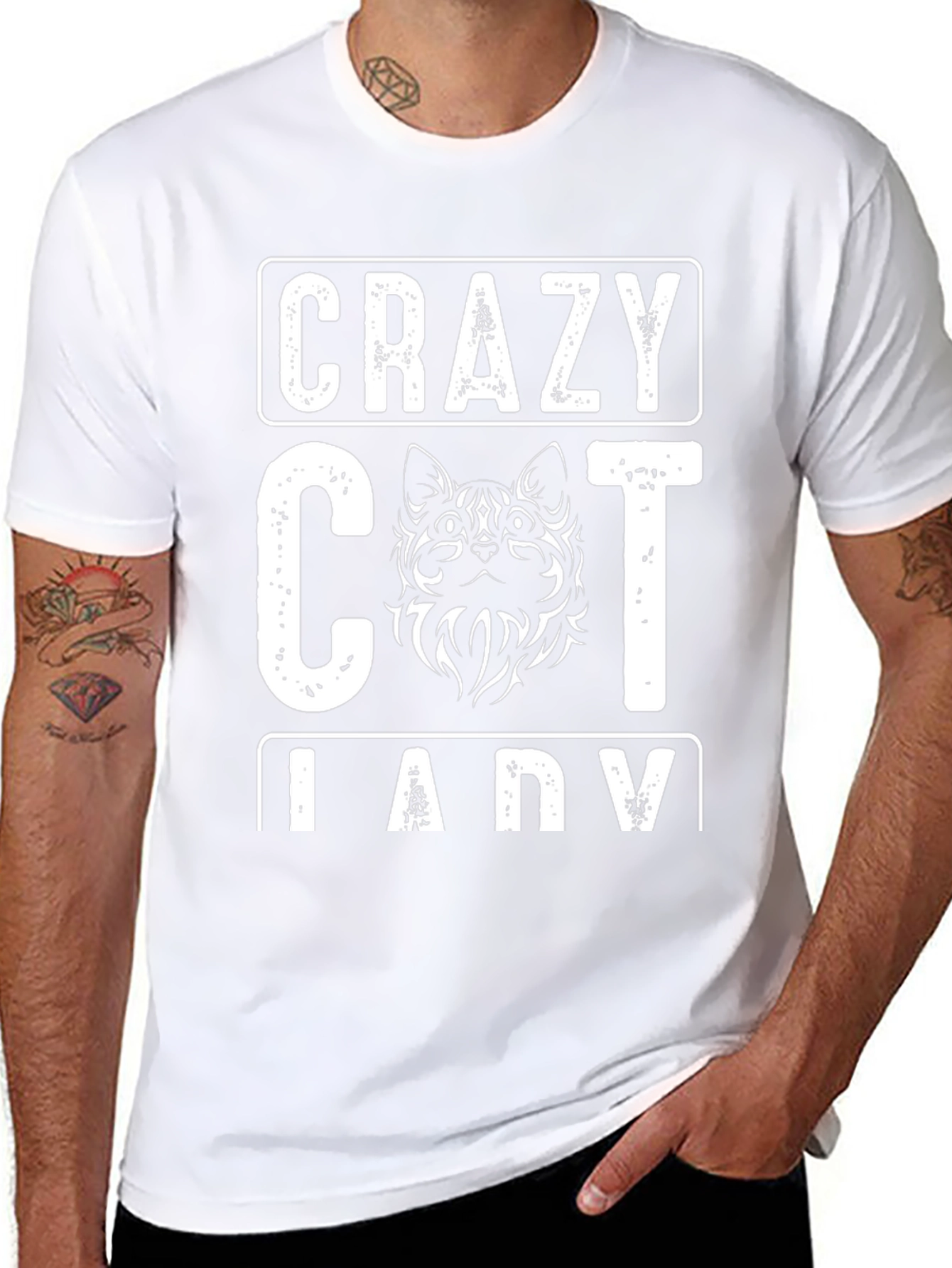 Crazy Cat Lady T-Shirt - Novelty Graphic Tee