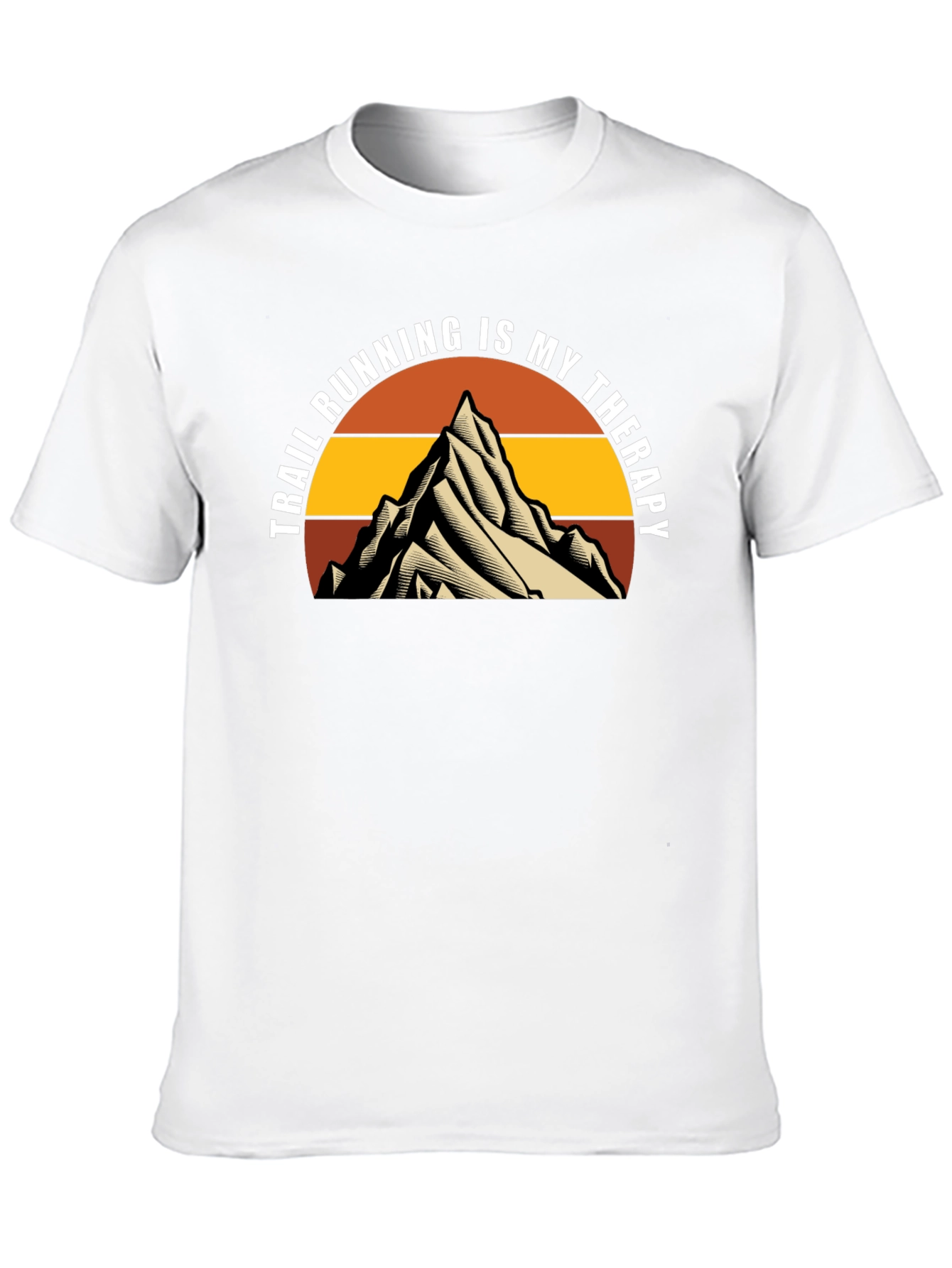 Trail Running Therapy Tee - Mountain Design