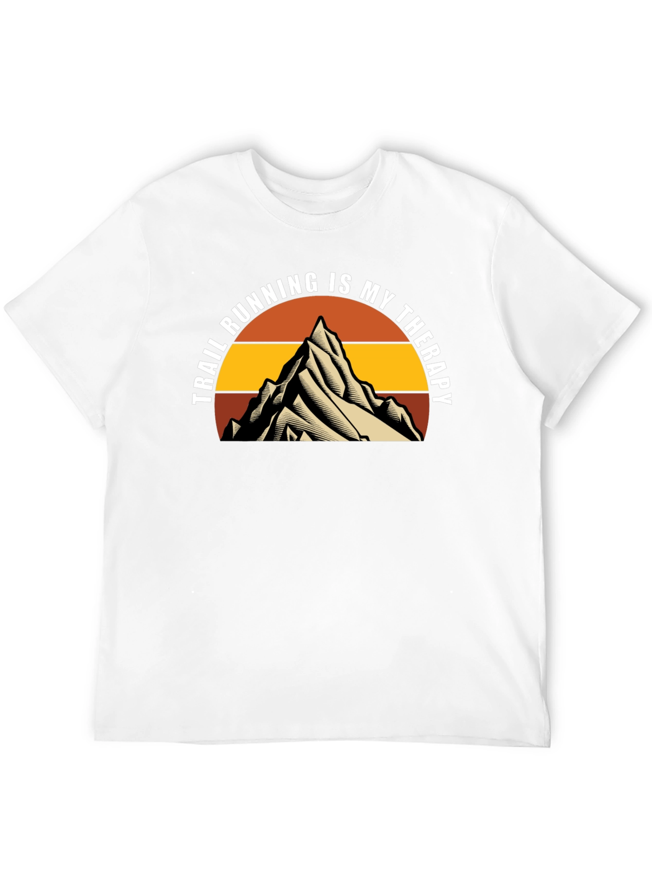 Trail Running Therapy Tee - Mountain Design