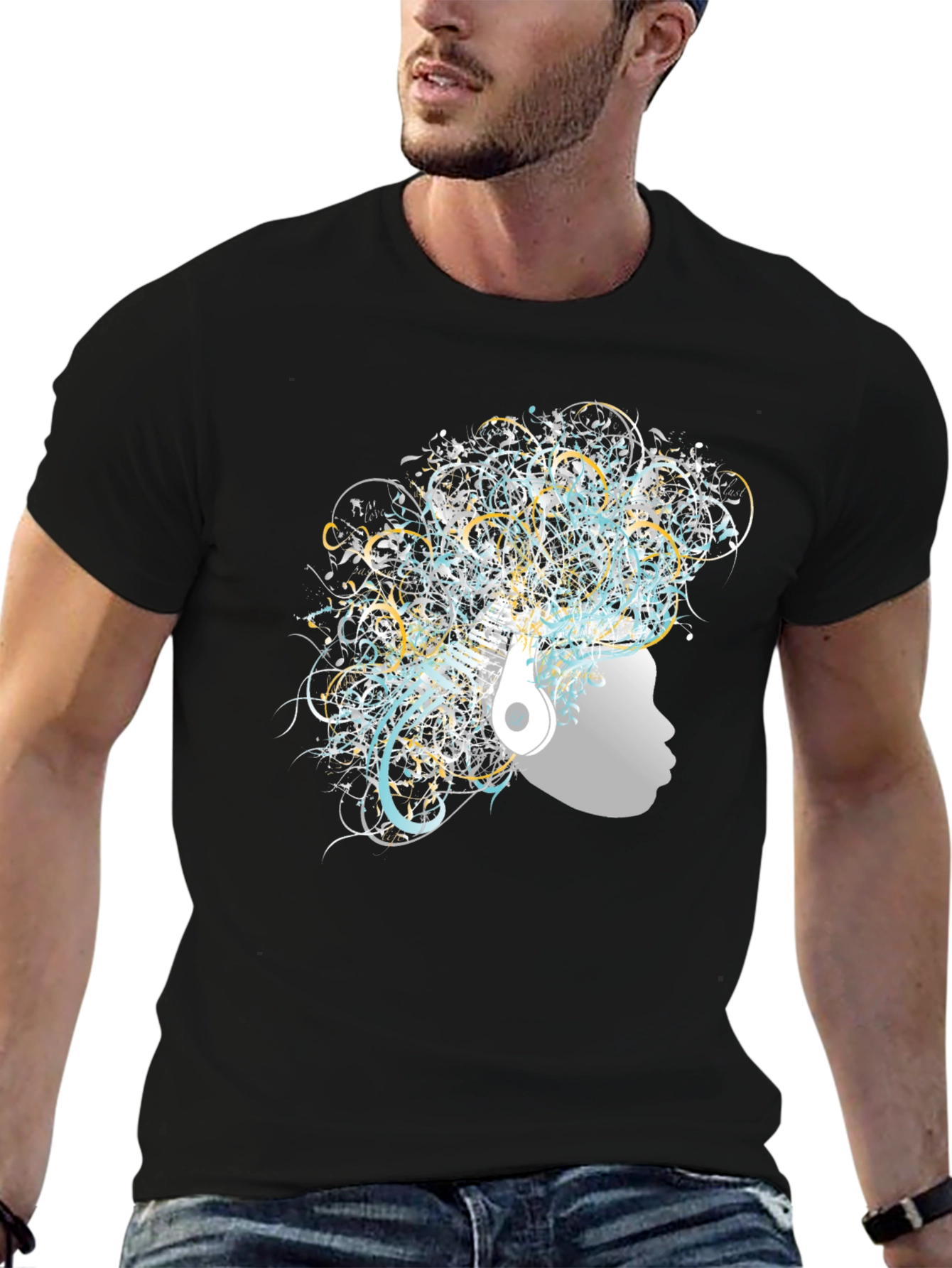 Abstract Art Afro Tee