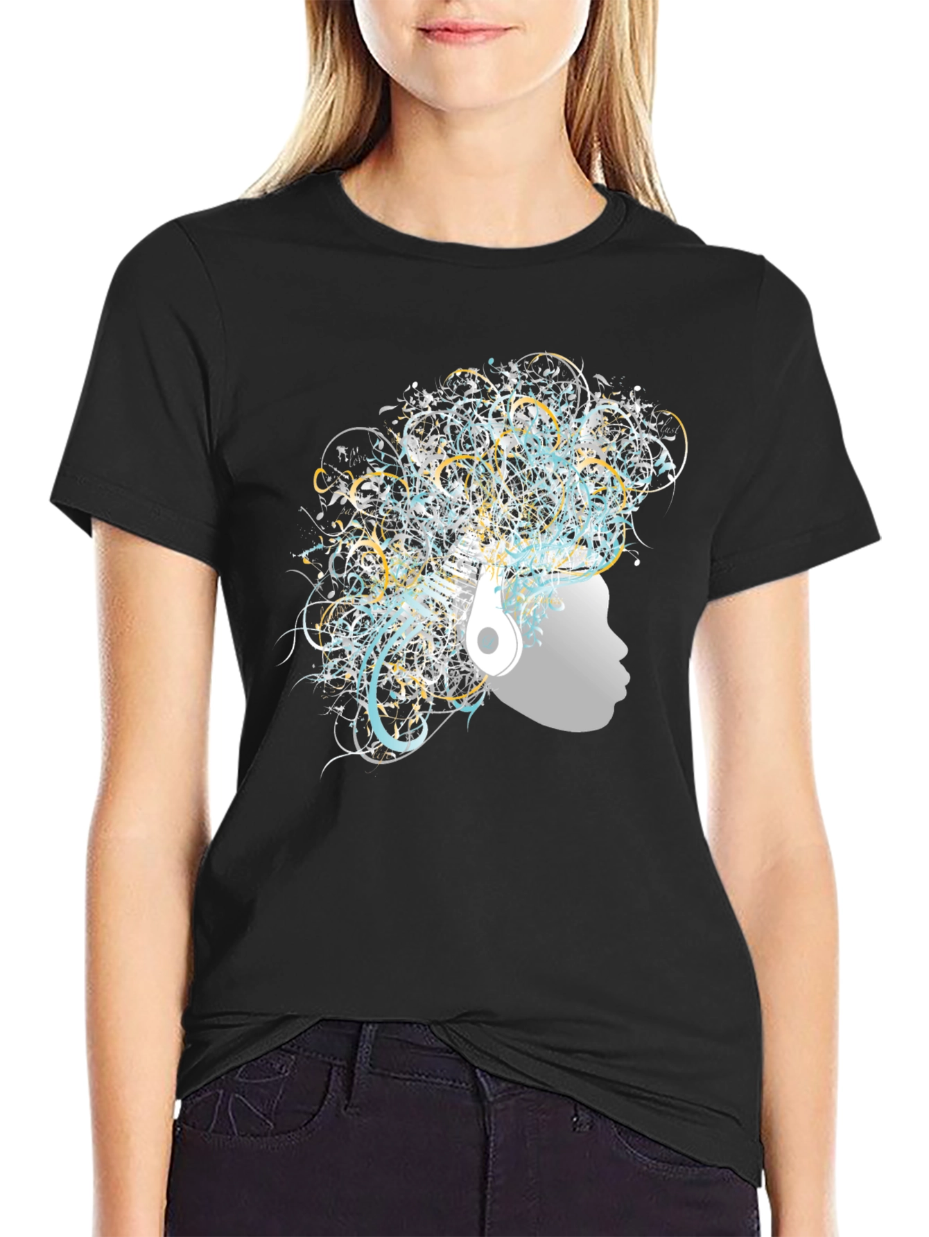 Abstract Art Afro Tee