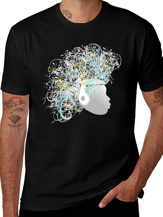 Abstract Art Afro Tee