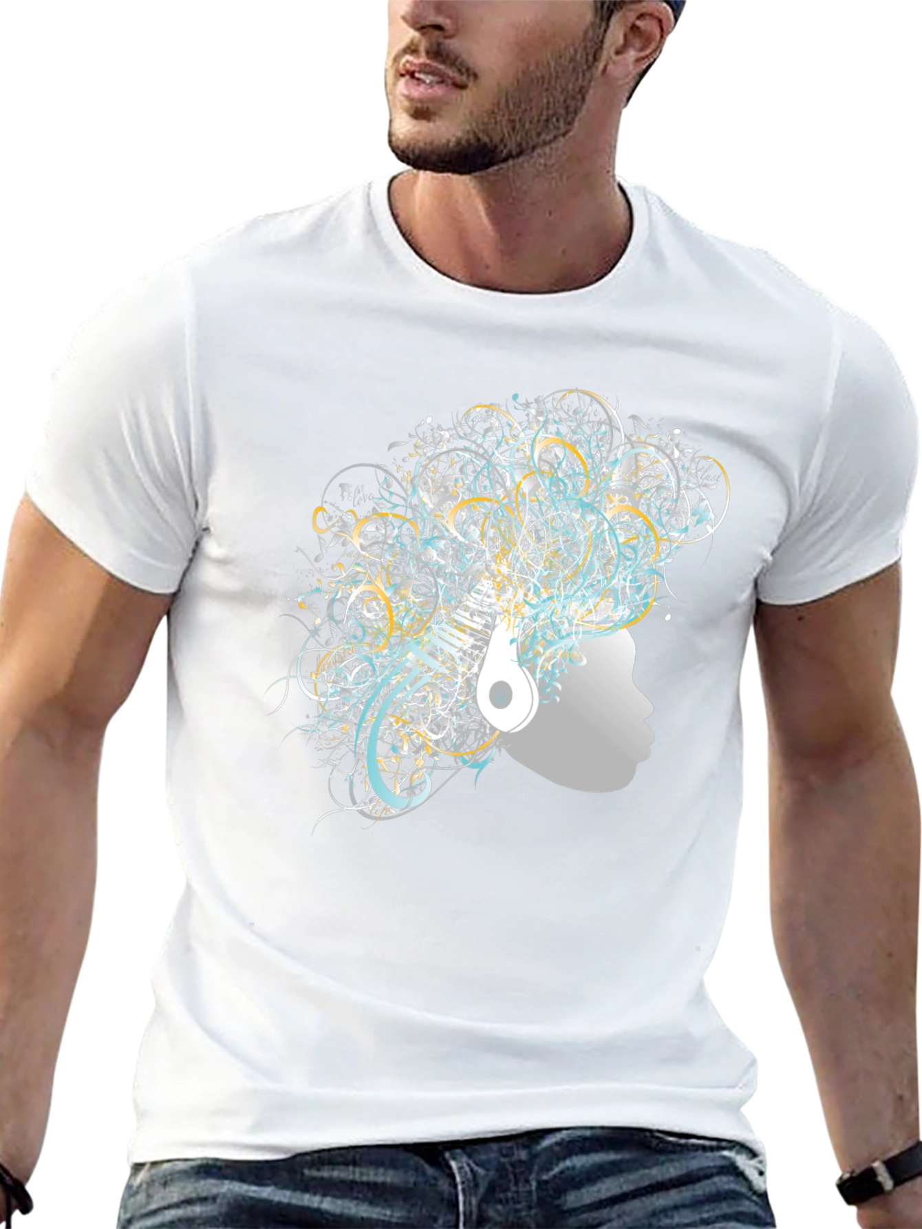 Abstract Art Afro Tee