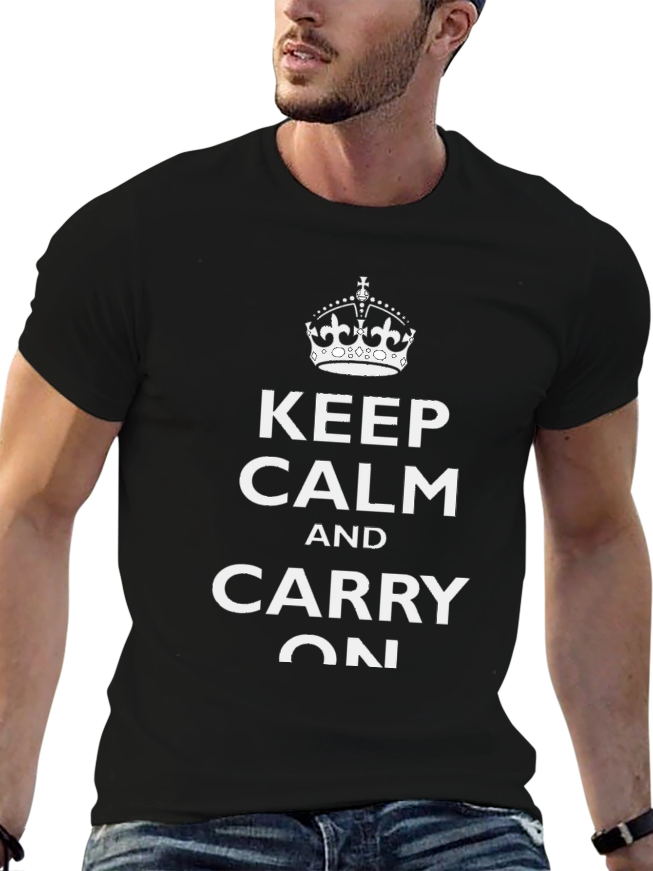 Keep Calm and Carry On Graphic T-Shirt