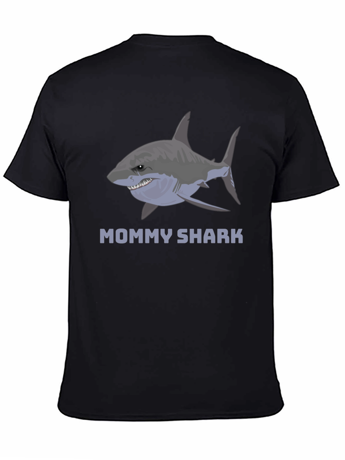 Mommy Shark Graphic Tee -  Stylish Cotton Blend