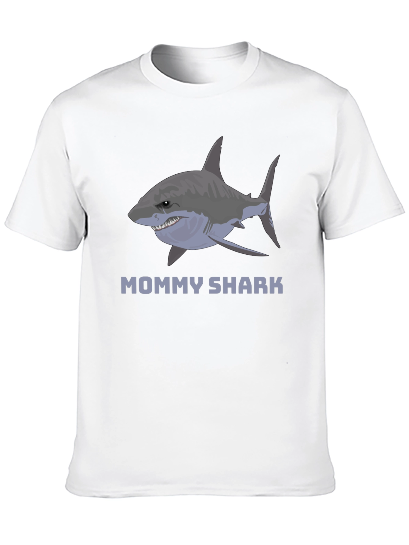 Mommy Shark Graphic Tee -  Stylish Cotton Blend