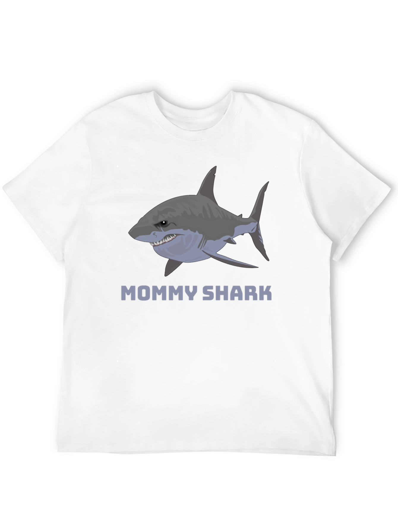 Mommy Shark Graphic Tee -  Stylish Cotton Blend