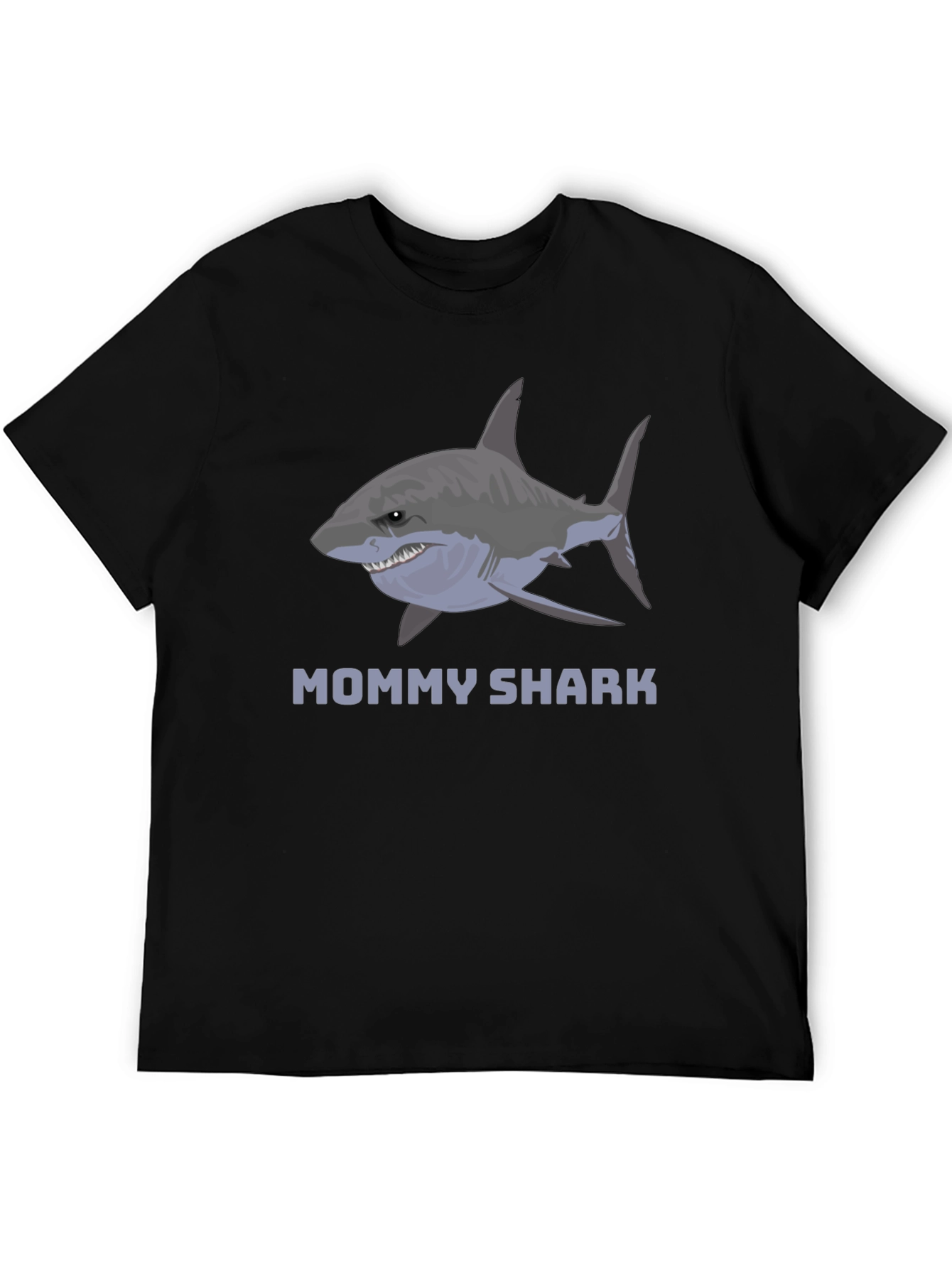 Mommy Shark Graphic Tee -  Stylish Cotton Blend