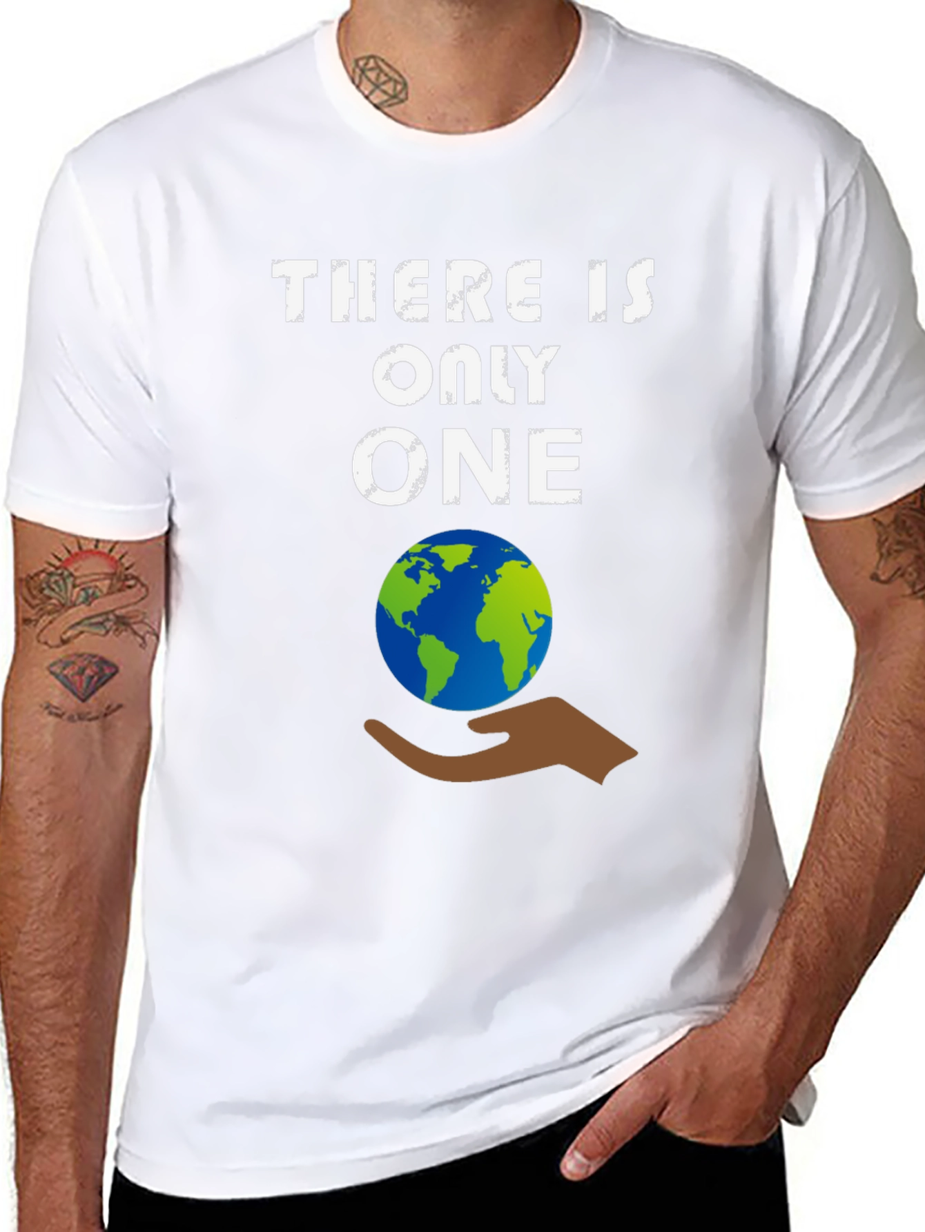 There Is Only One Earth T-Shirt - Eco-Friendly Tee