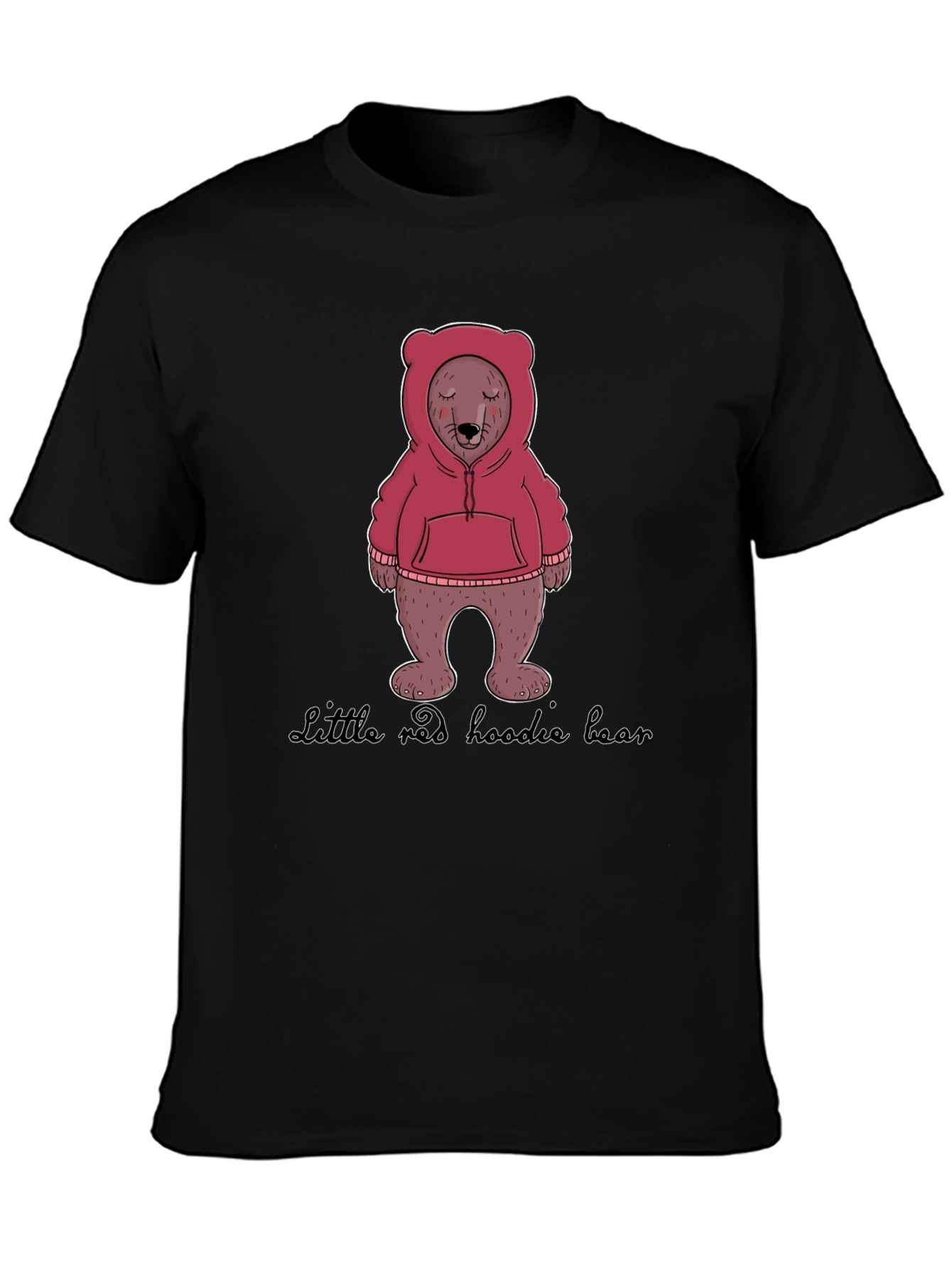 Hoodie Bear Graphic T-Shirt
