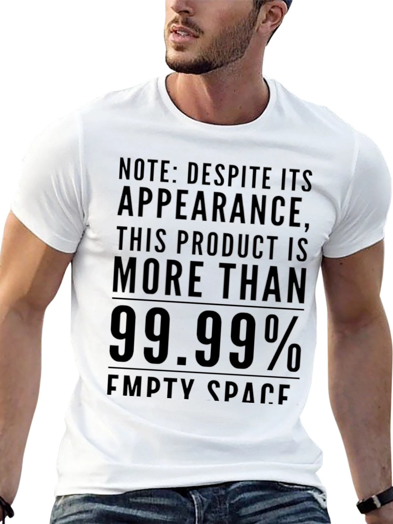 Funny Empty Space Tee - 99.99% Sarcasm T-Shirt