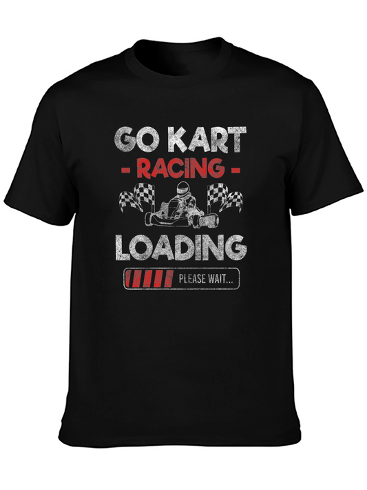 Go Kart Racing Loading T-Shirt - Black