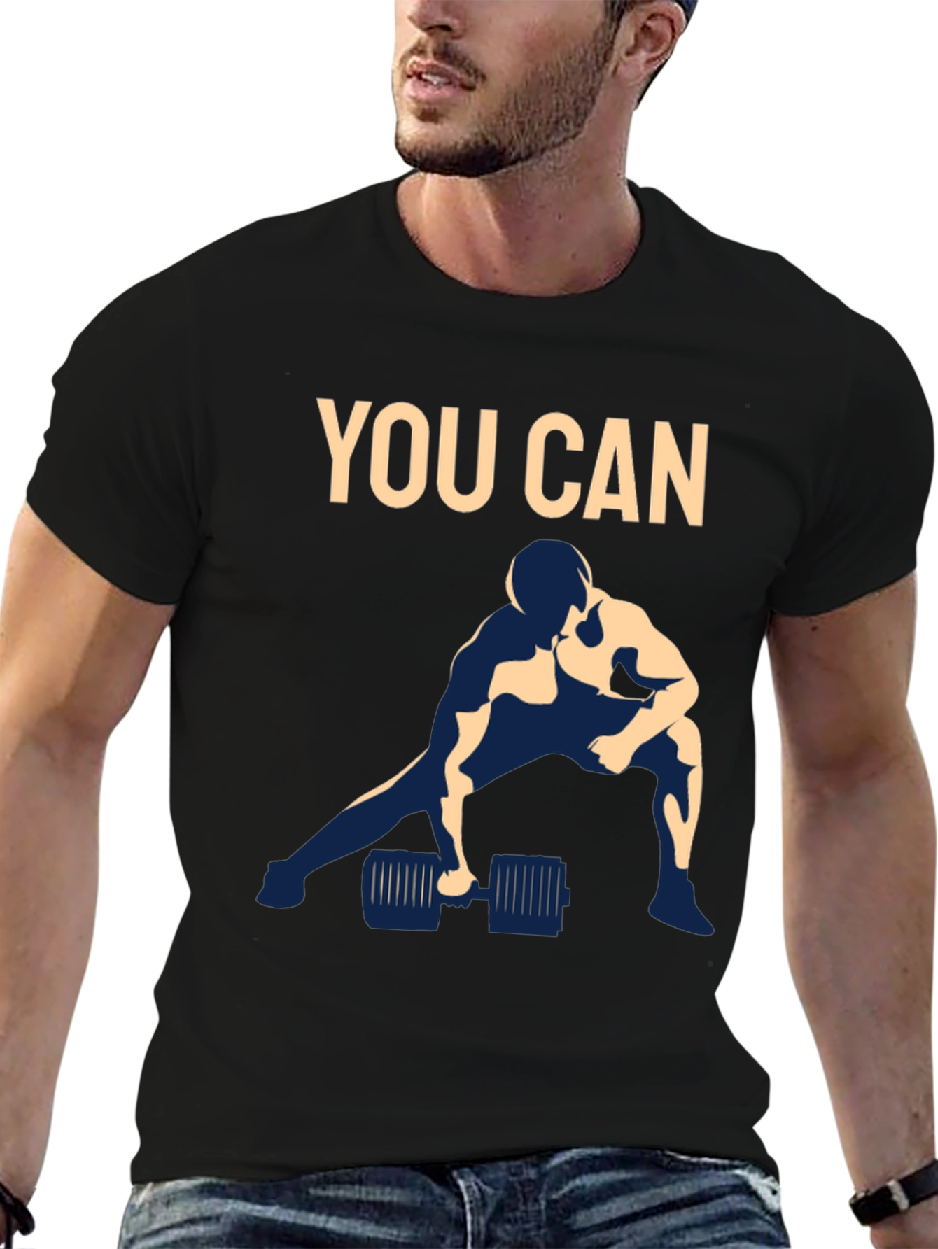 Motivational You Can Gym Workout T-Shirt