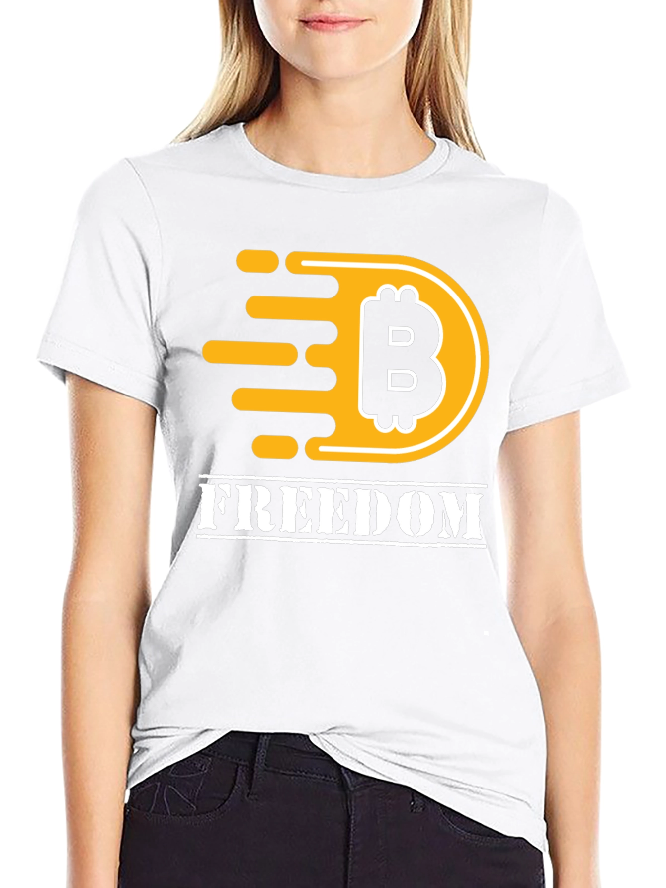 Bitcoin Freedom Graphic T-Shirt - Black