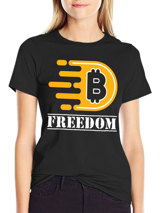 Bitcoin Freedom Graphic T-Shirt - Black