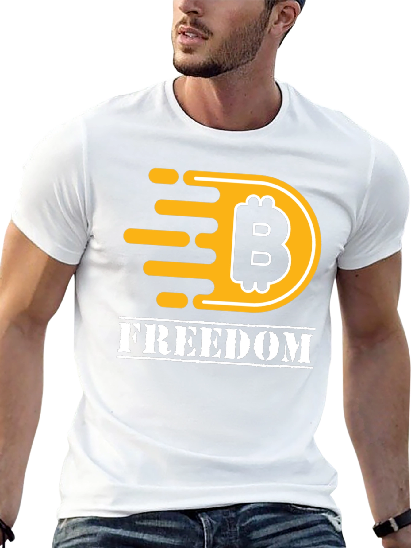 Bitcoin Freedom Graphic T-Shirt - Black