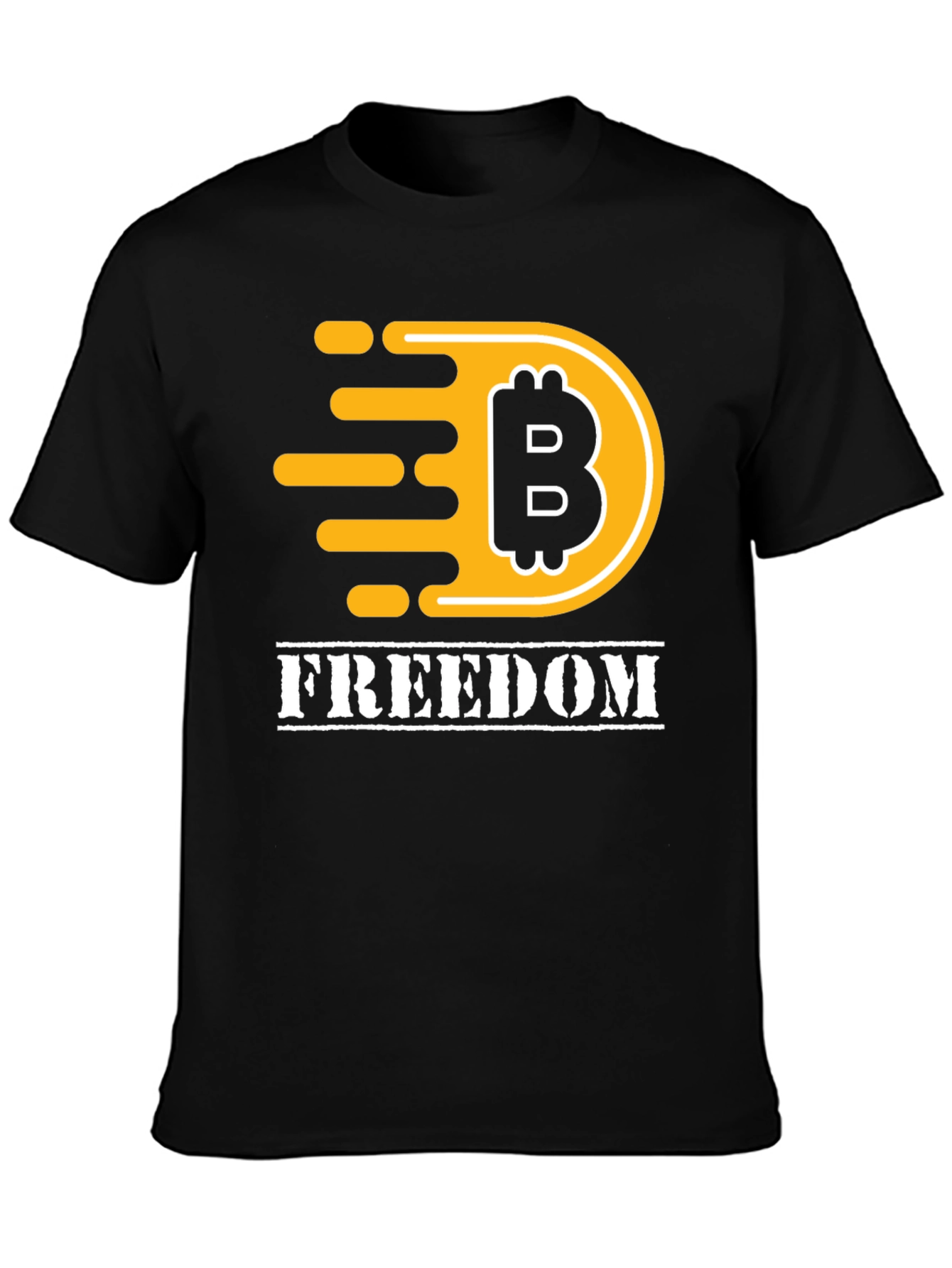 Bitcoin Freedom Graphic T-Shirt - Black