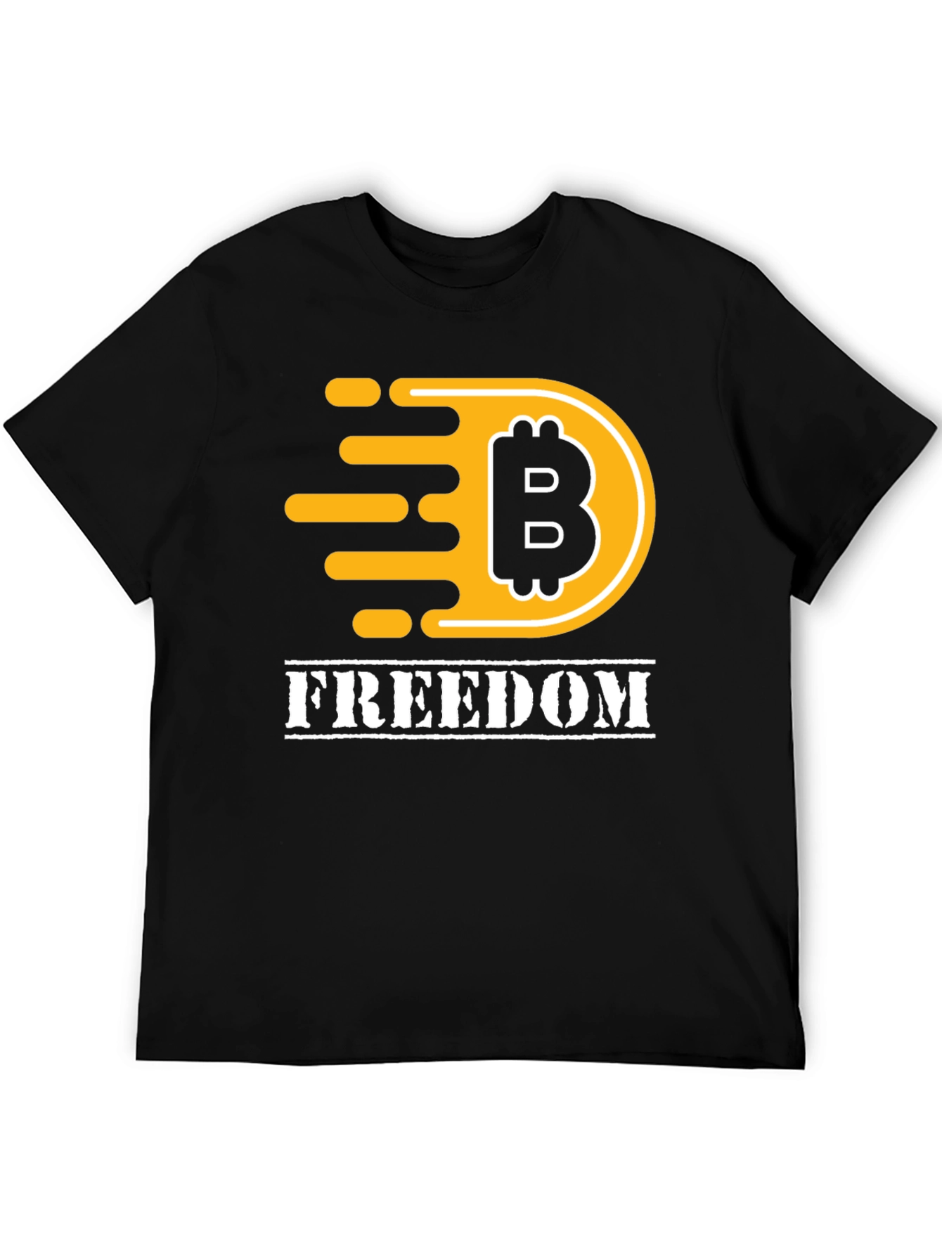 Bitcoin Freedom Graphic T-Shirt - Black