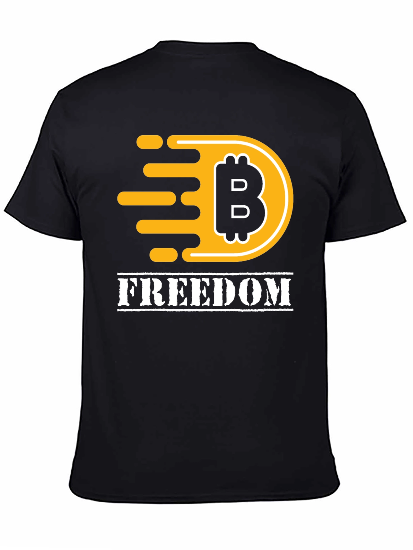 Bitcoin Freedom Graphic T-Shirt - Black