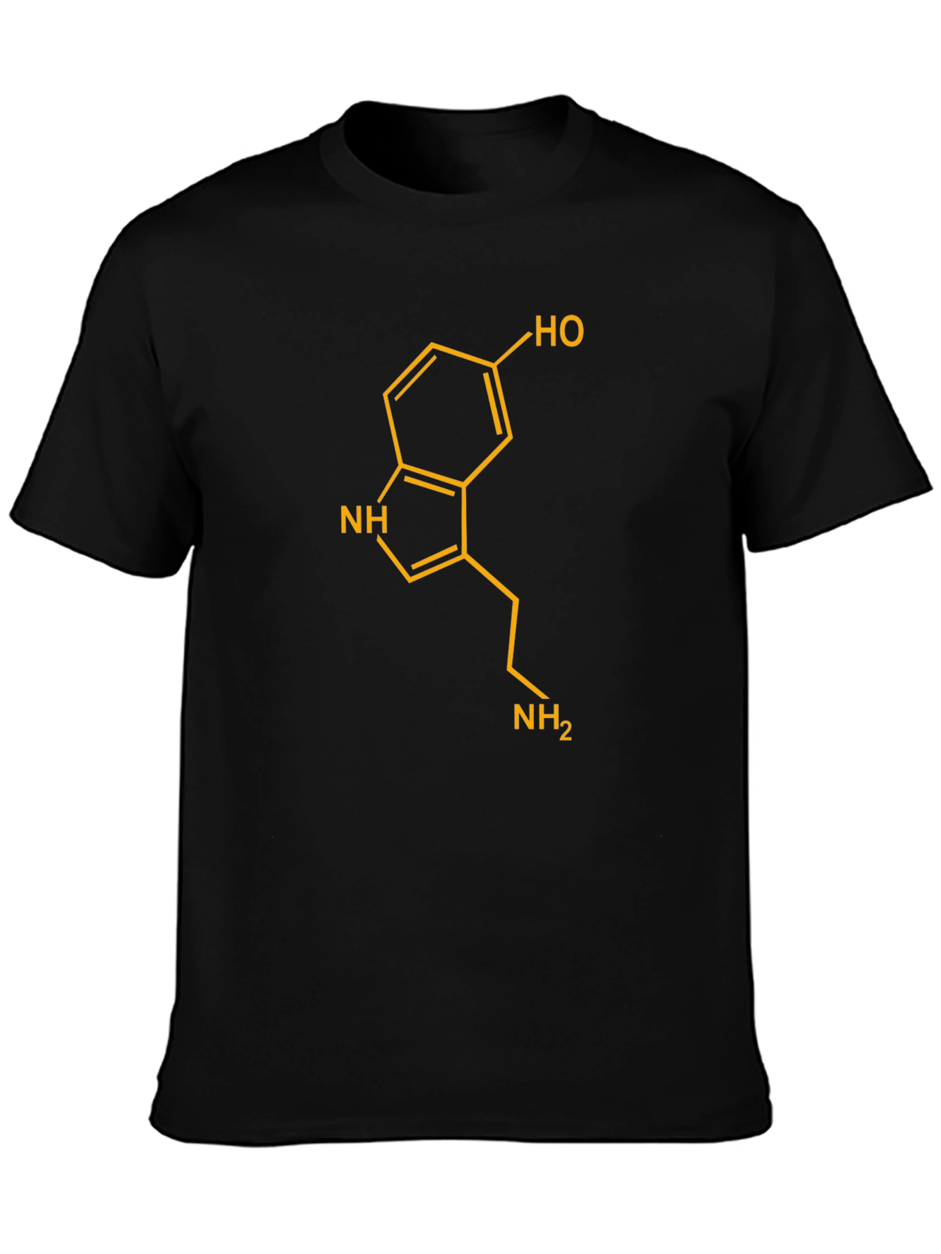 Serotonin Molecule Graphic T-Shirt