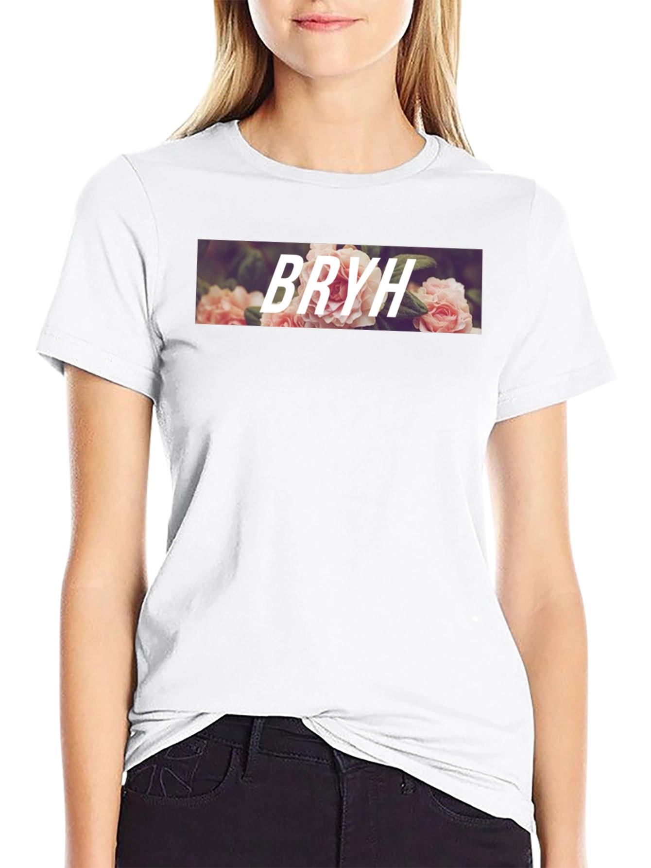 Floral BRYH Graphic Tee - Stylish Casual Wear