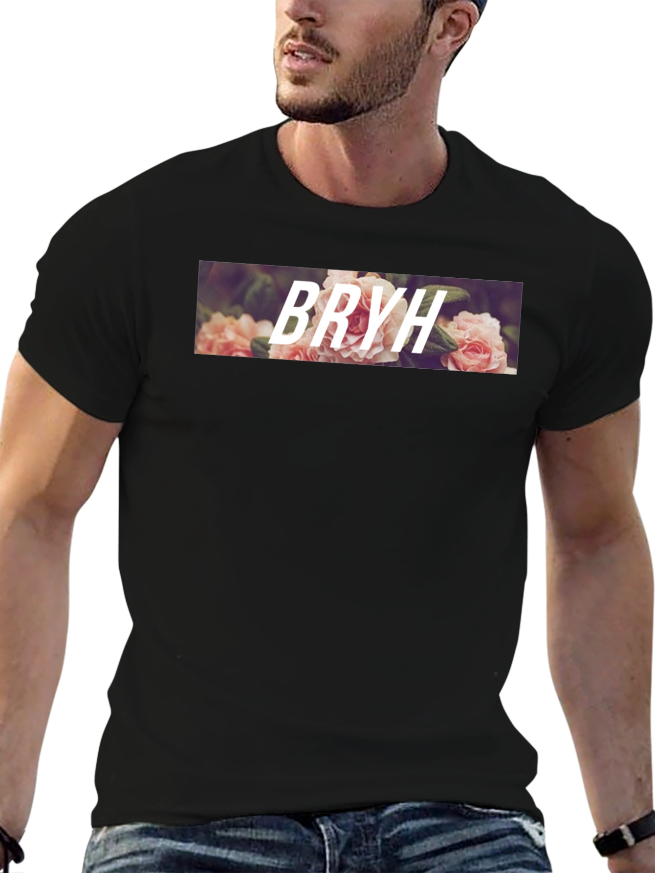 Floral BRYH Graphic Tee - Stylish Casual Wear