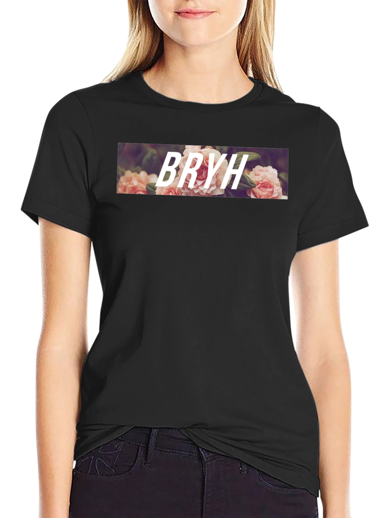 Floral BRYH Graphic Tee - Stylish Casual Wear
