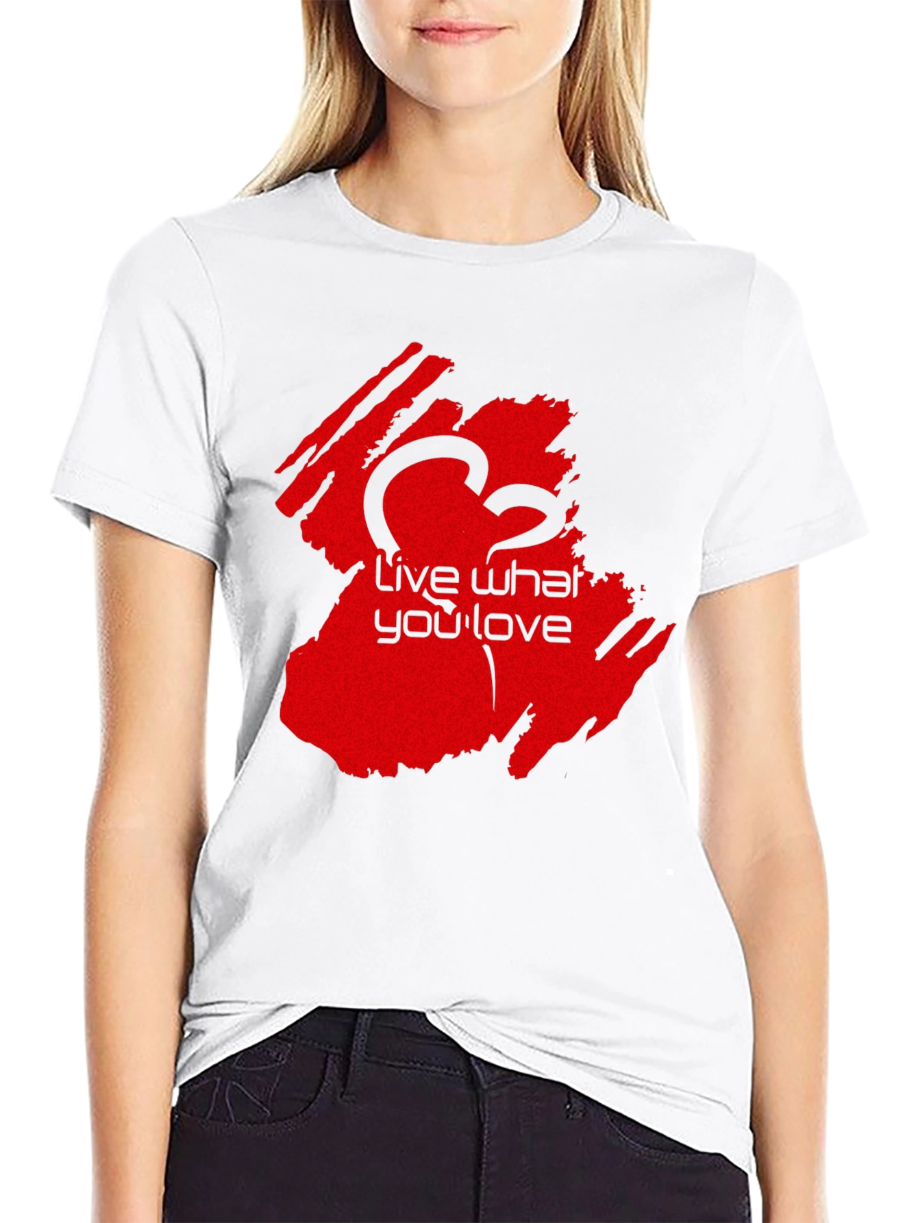 Live What You Love Black T-Shirt - Casual Wear